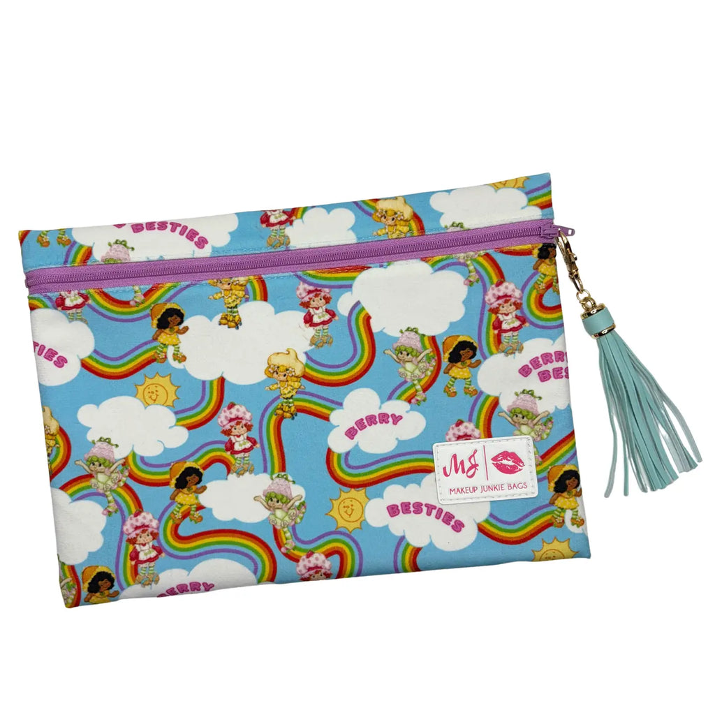 PREORDER: Strawberry Shortcake / Teal by Makeup Junkie Bags (ETA: 4-6 weeks)