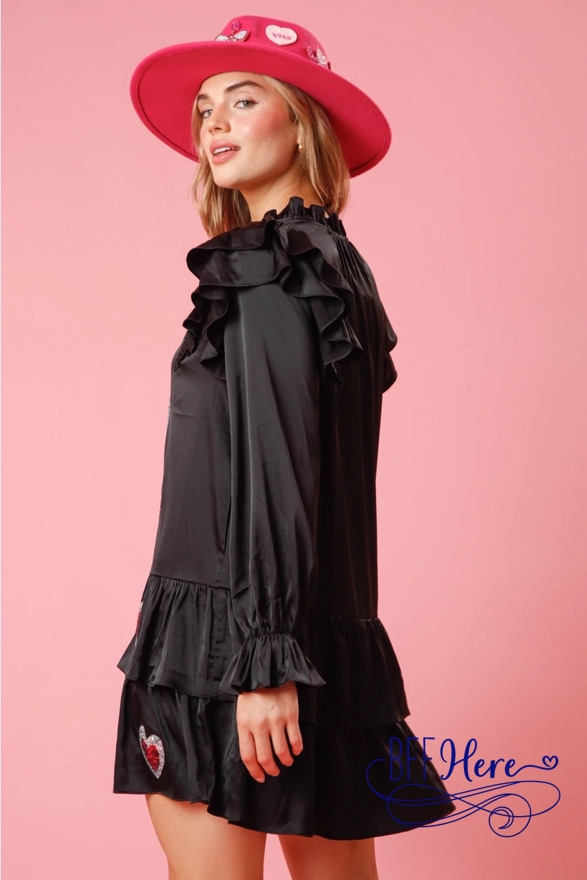 Romantic Ruffles: Valentine Heart Dress - BFF Here