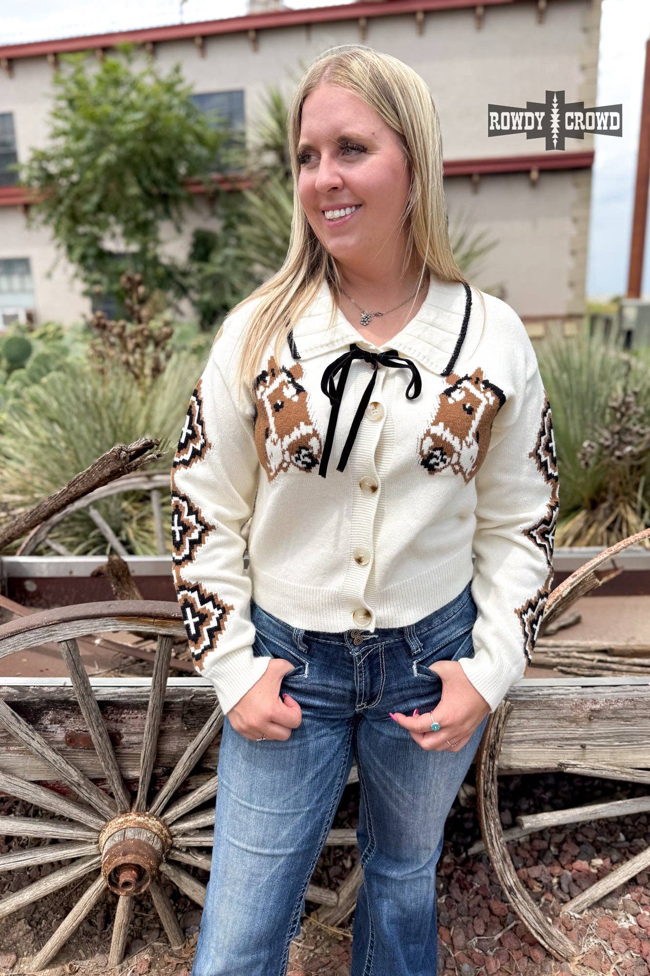 Cool Horse Cardigan by Rowdy Crowd Clothing - BFF Here