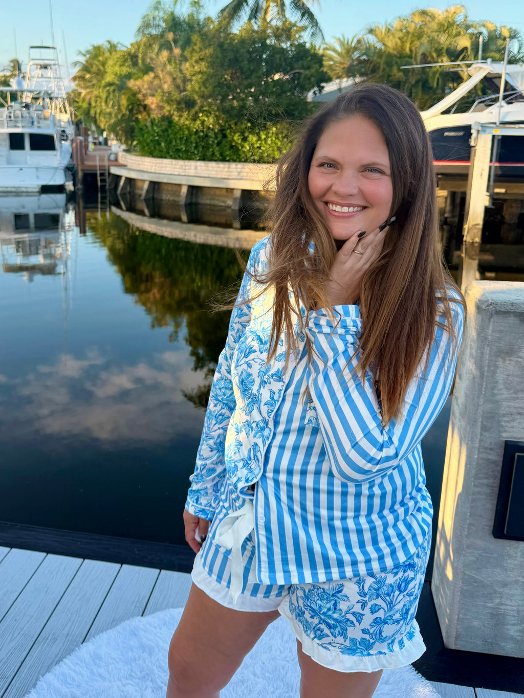 Morning Bloom Ruffle Pajama Set by Jess Lea - BFF Here