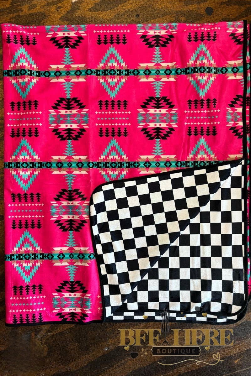 Checked In Cheyenne Blanket by Sterling Kreek - BFF Here