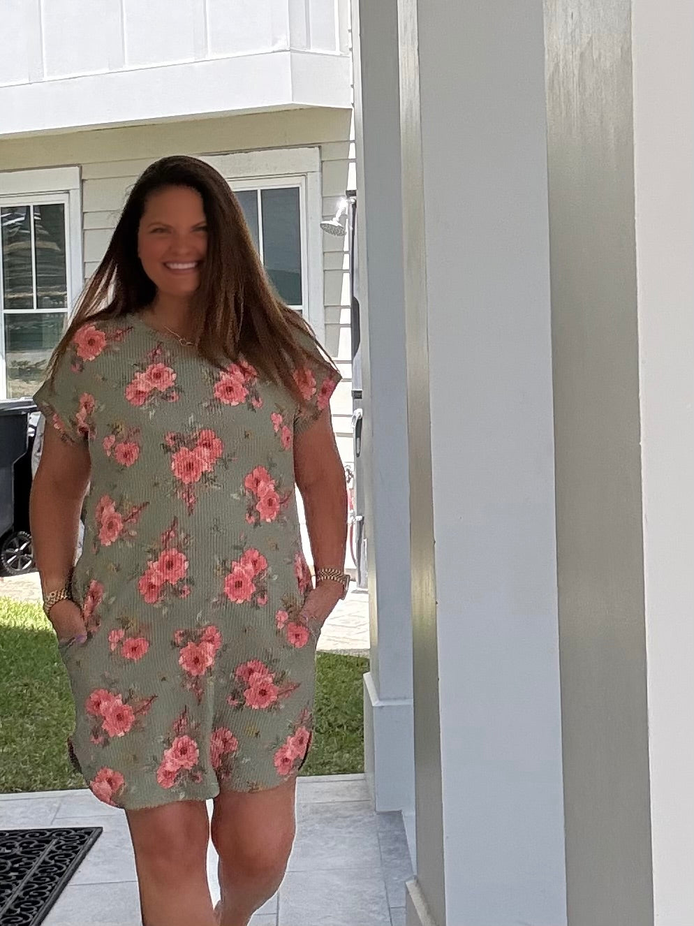 Mini Floral Olive Dress by HeimishUSA (ARRAY) — Ships 2-3 weeks - BFF Here