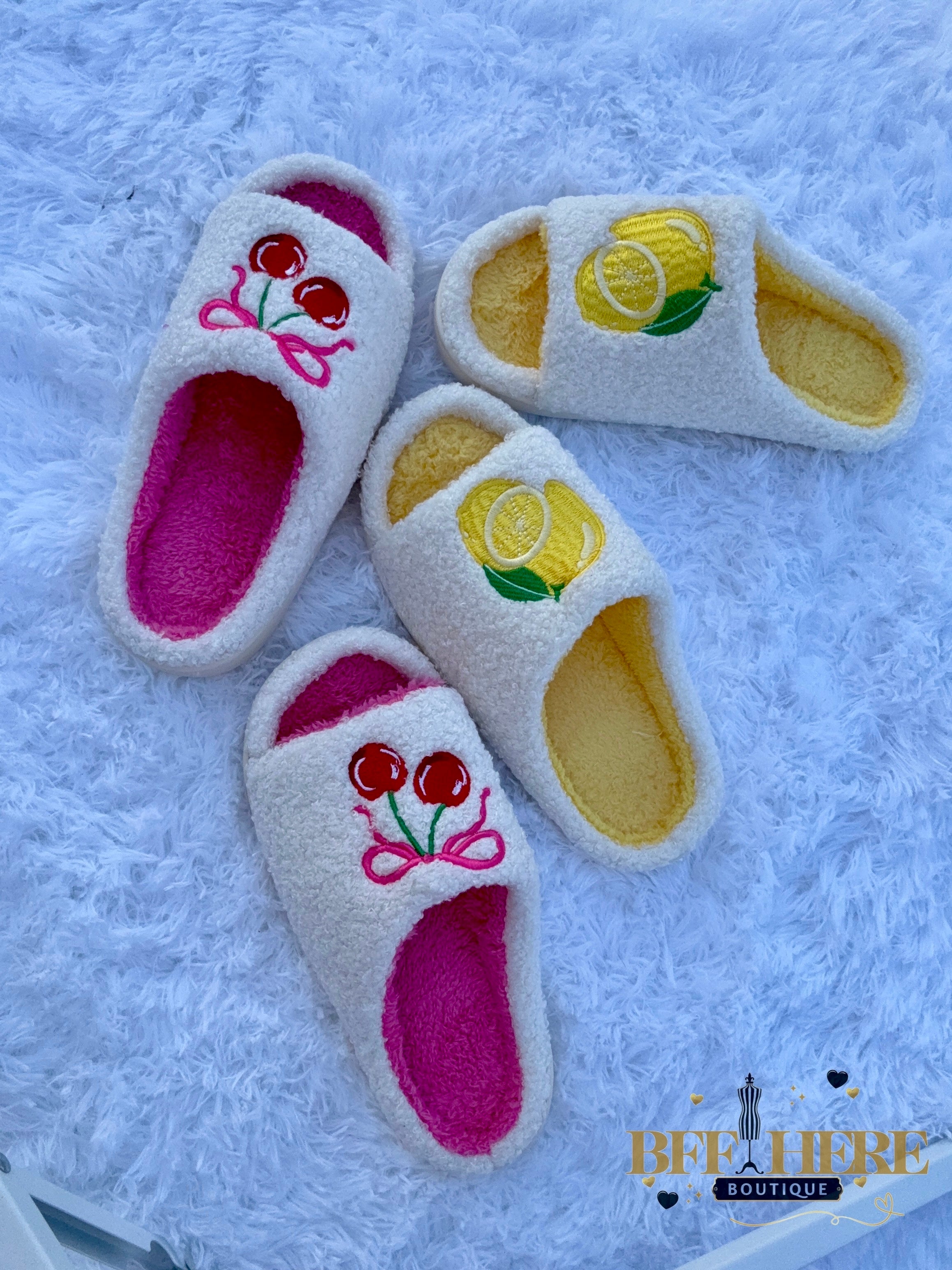 Cherry Bomb Slippers by Jess Lea - BFF Here