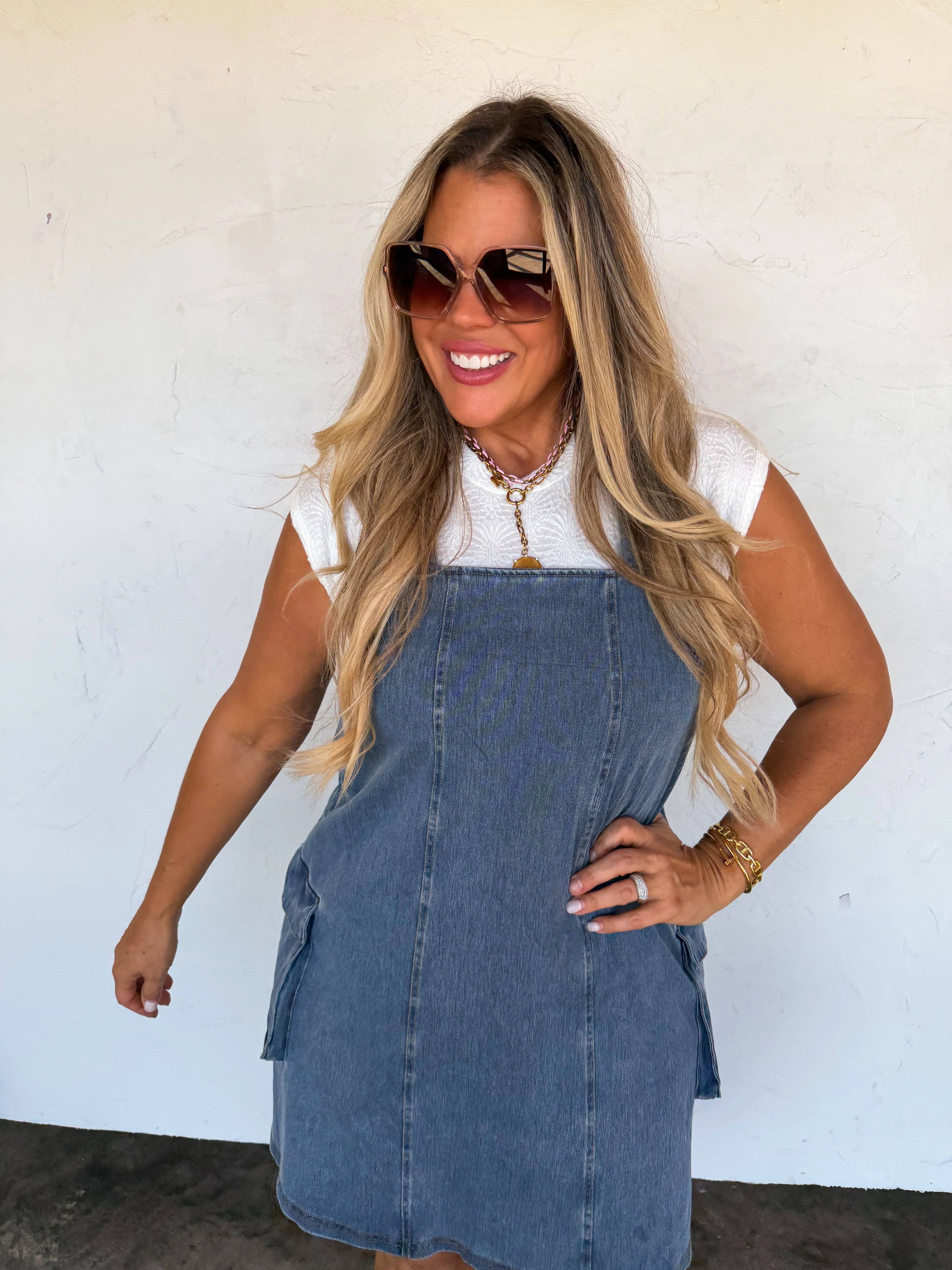 PREORDER: Denim Millie Overall Dress by Blakeley (ETA: May) - BFF Here