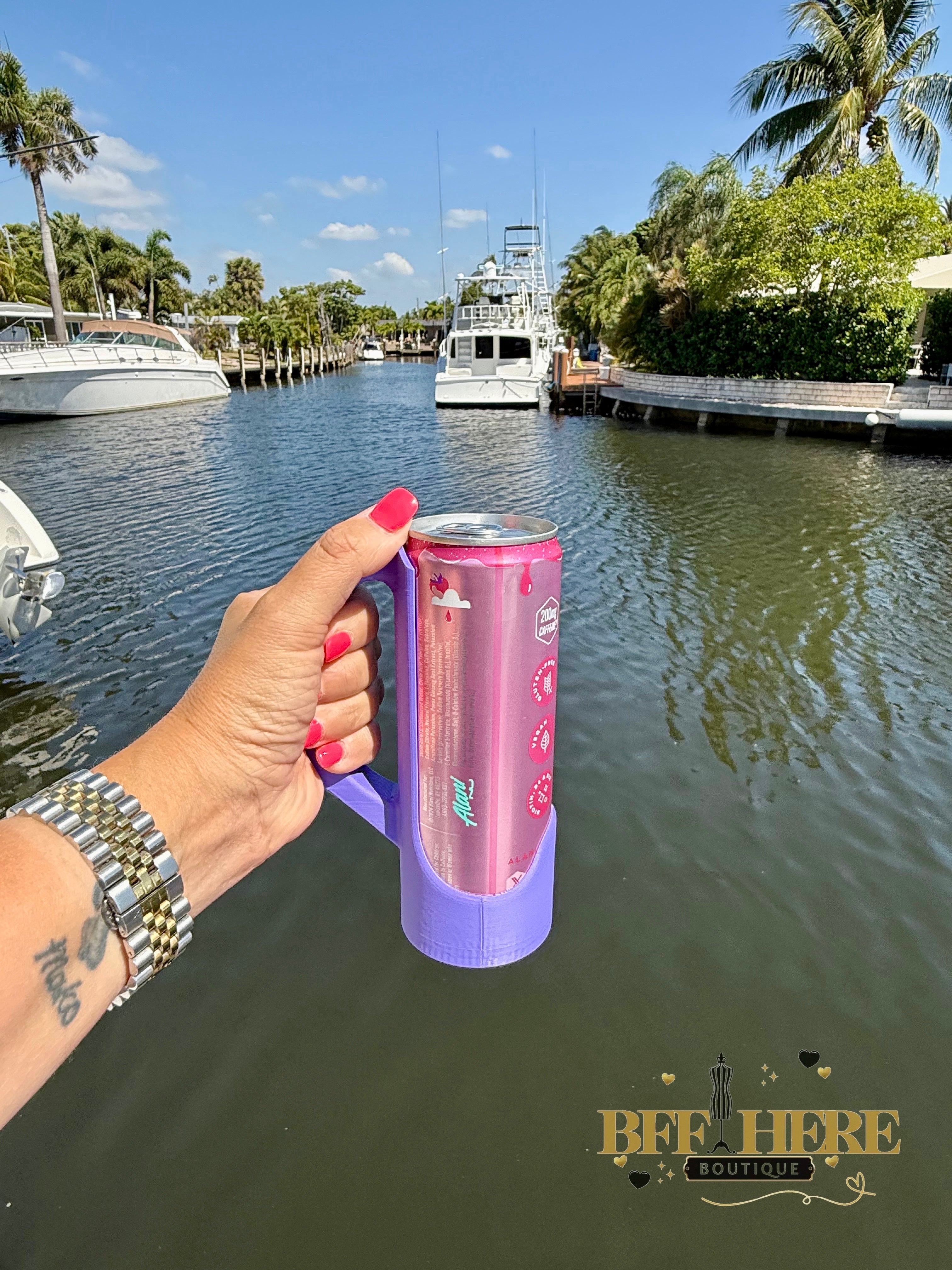 Sip & Chill Skinny Can Holder / Choice of Color - BFF Here