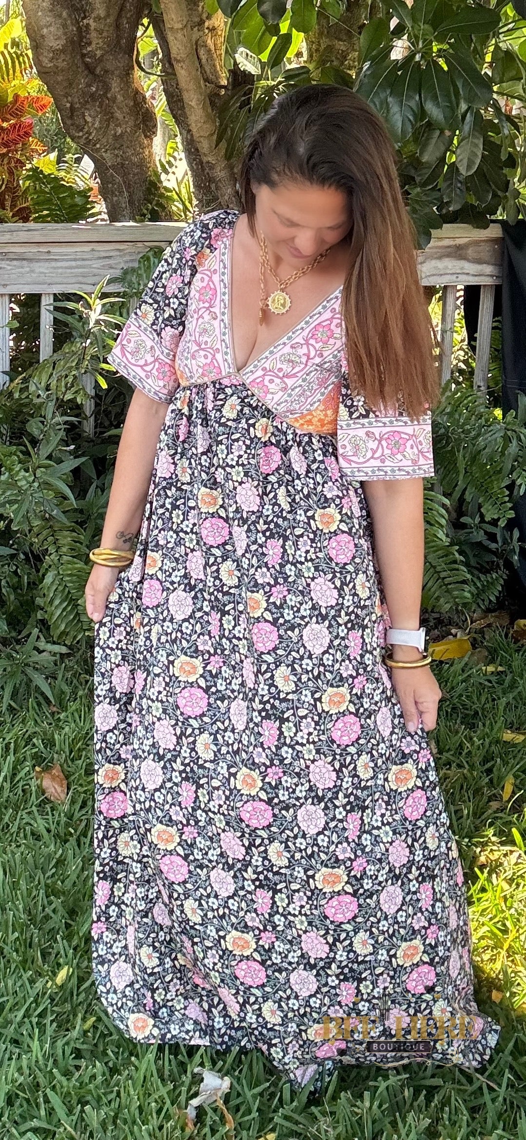 Wildflower Breeze Boho Maxi Dress - BFF Here