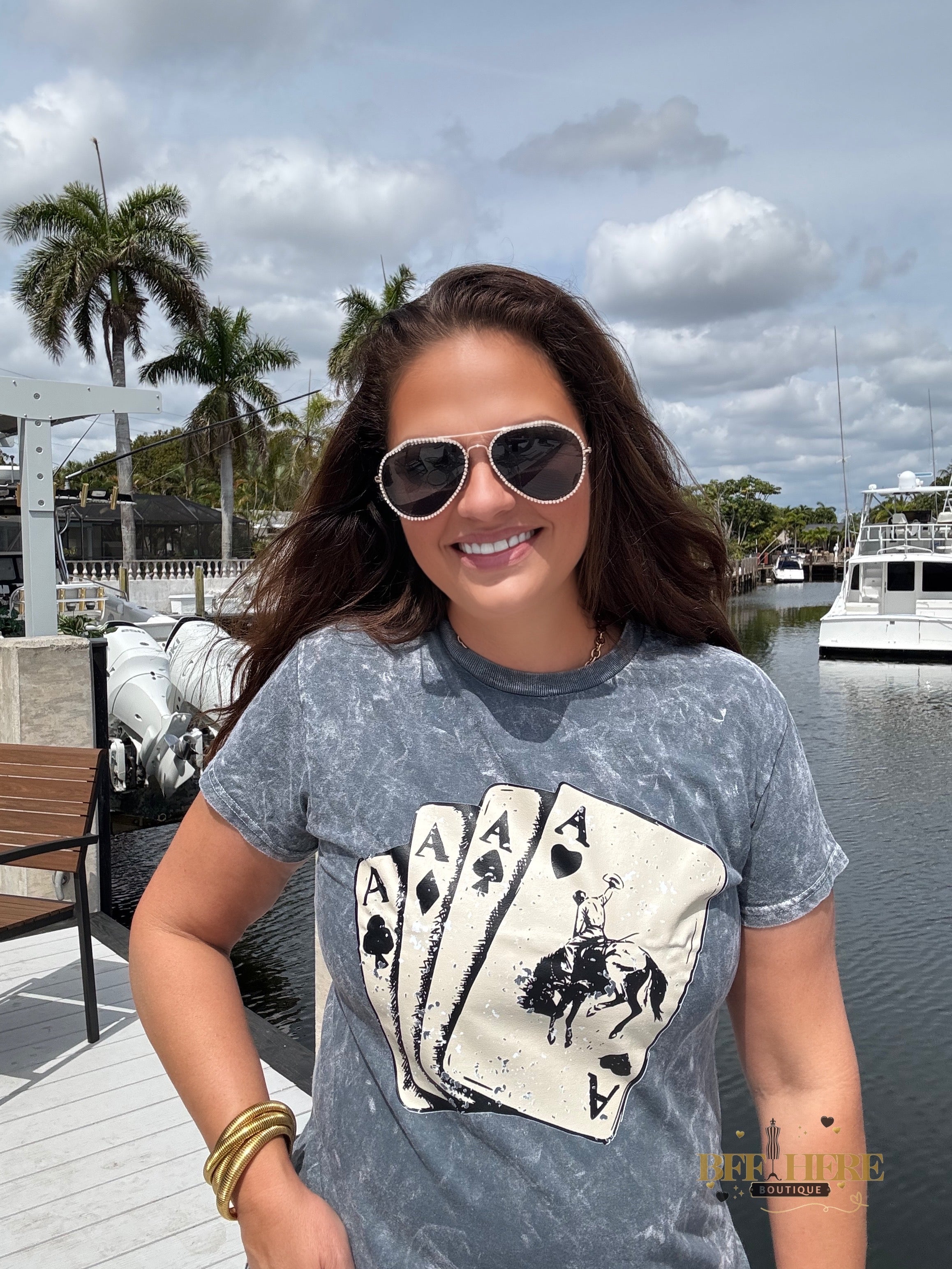 Four of a Kind Graphic Tee - BFF Here