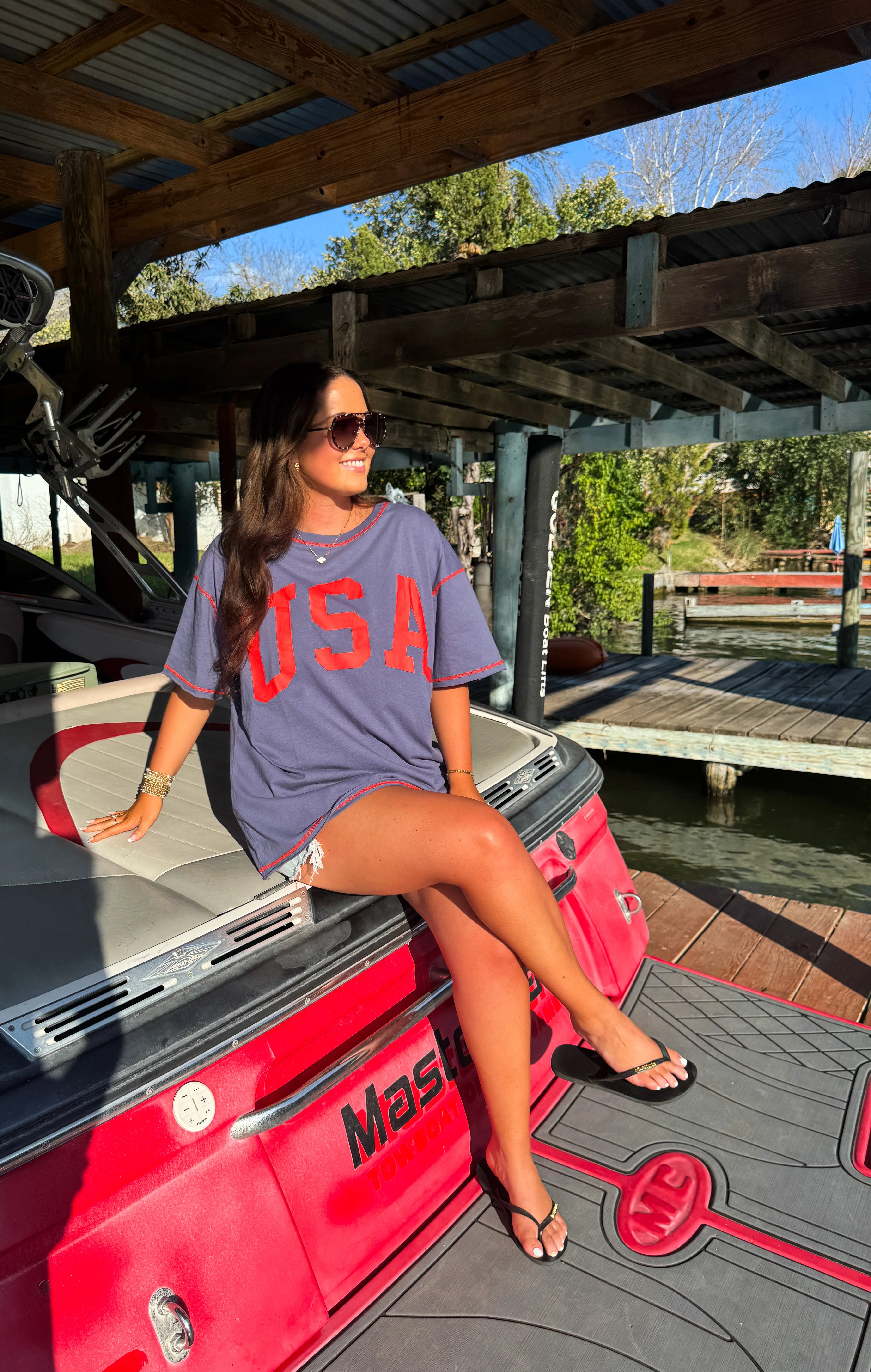 PREORDER: All American Oversized Tee by Blakeley (ETA: May) - BFF Here