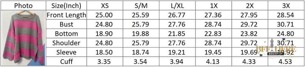 Kadie Stripe Knit Sweater / Choice Of Color by Blakeley - BFF Here