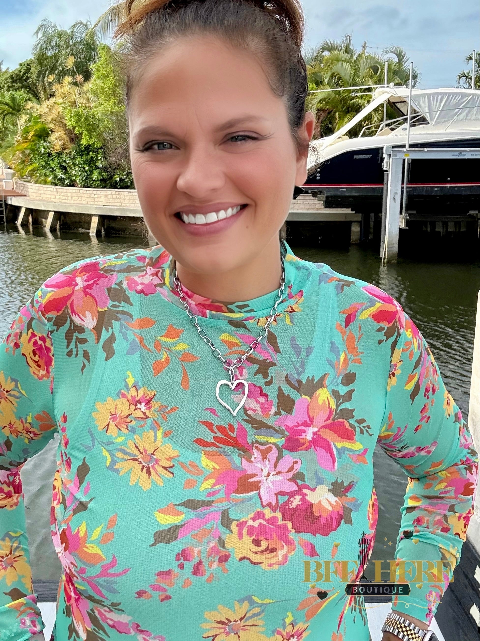 Floral Queen Mesh Top by Sterling Kreek - BFF Here