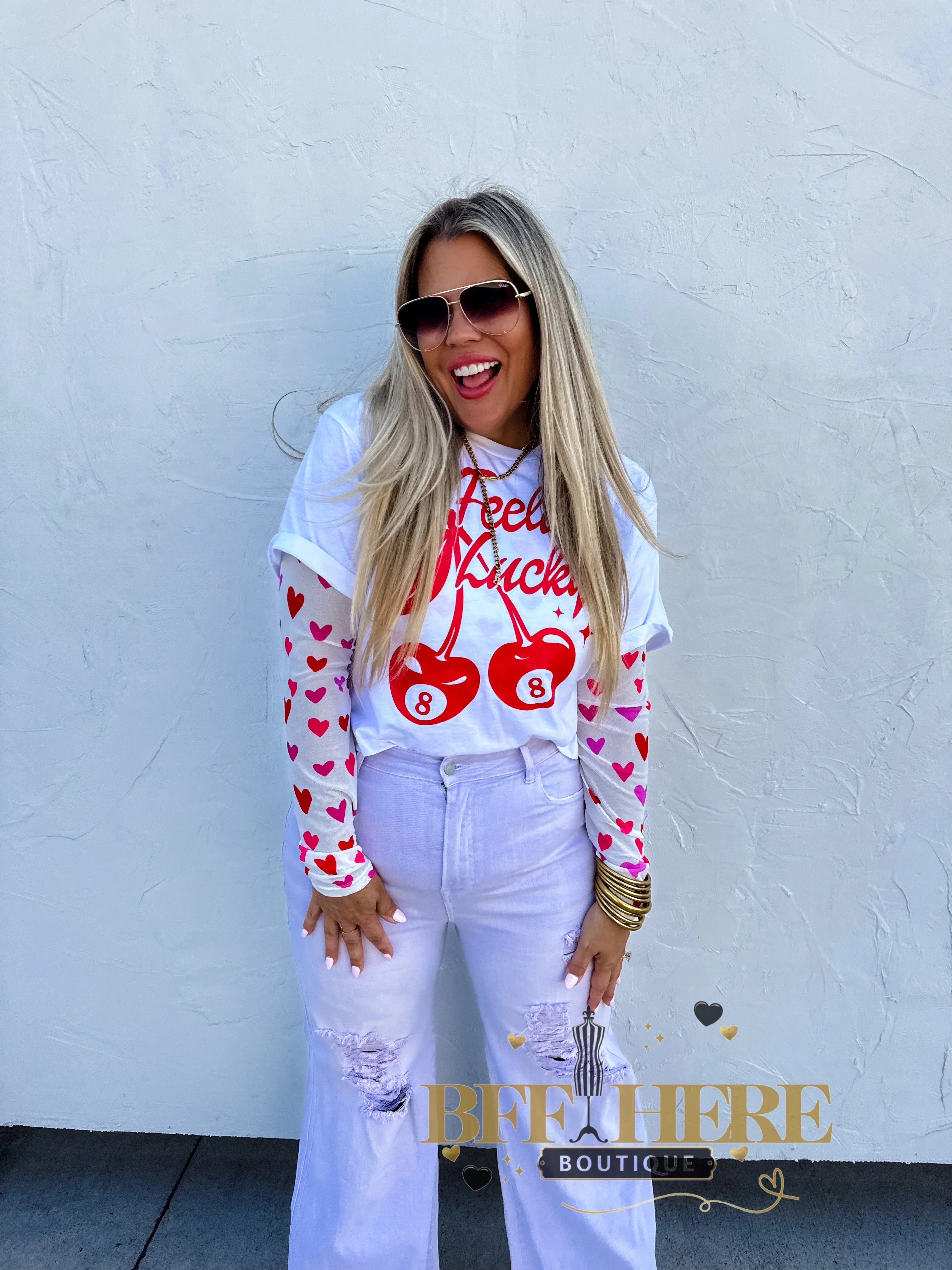 Valentine’s Dress It Up Mesh Tops by Blakeley - BFF Here