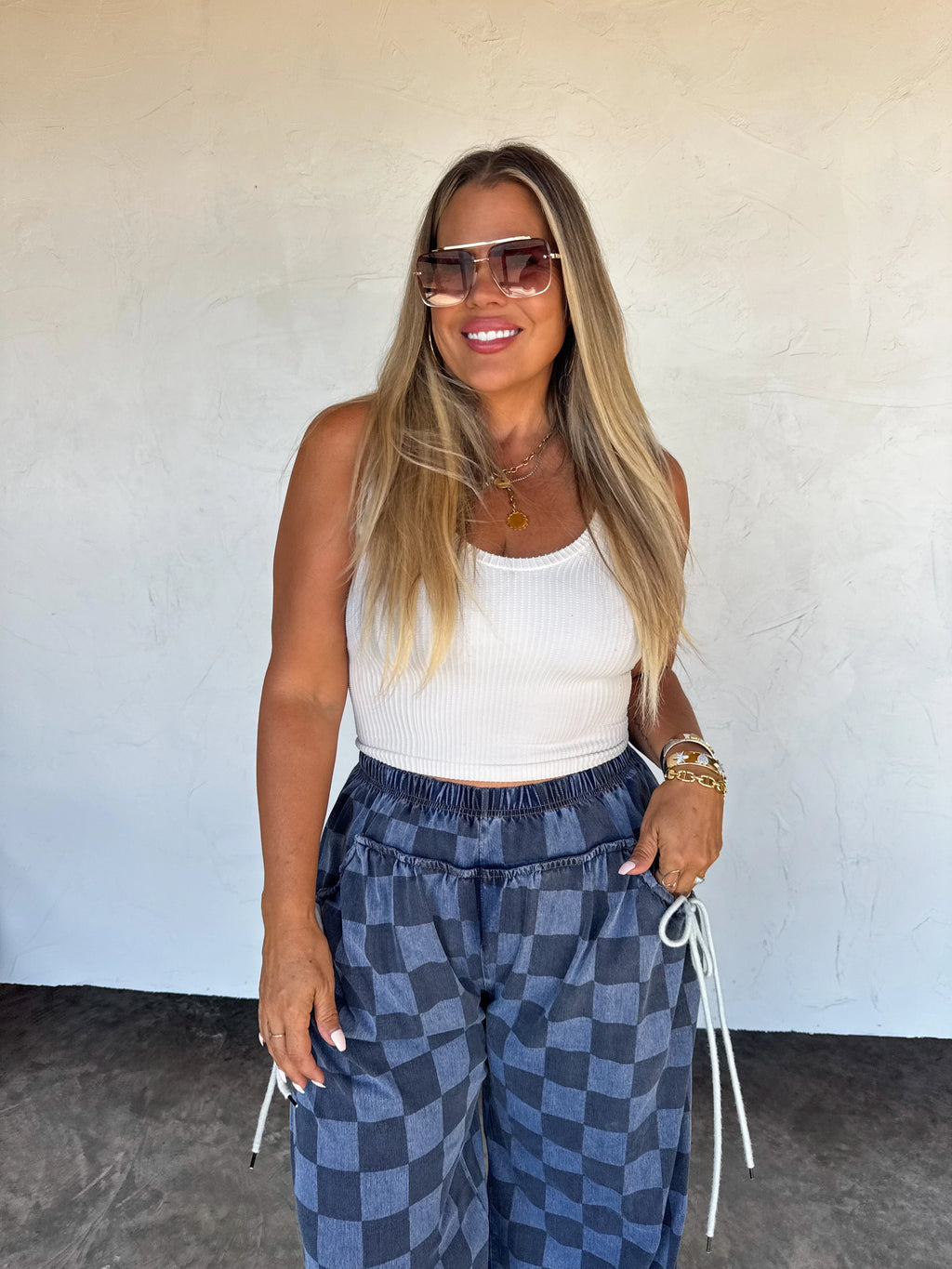 PREORDER: Go With The Flow Checkered Pants by Blakeley (ETA: Late December) - BFF Here