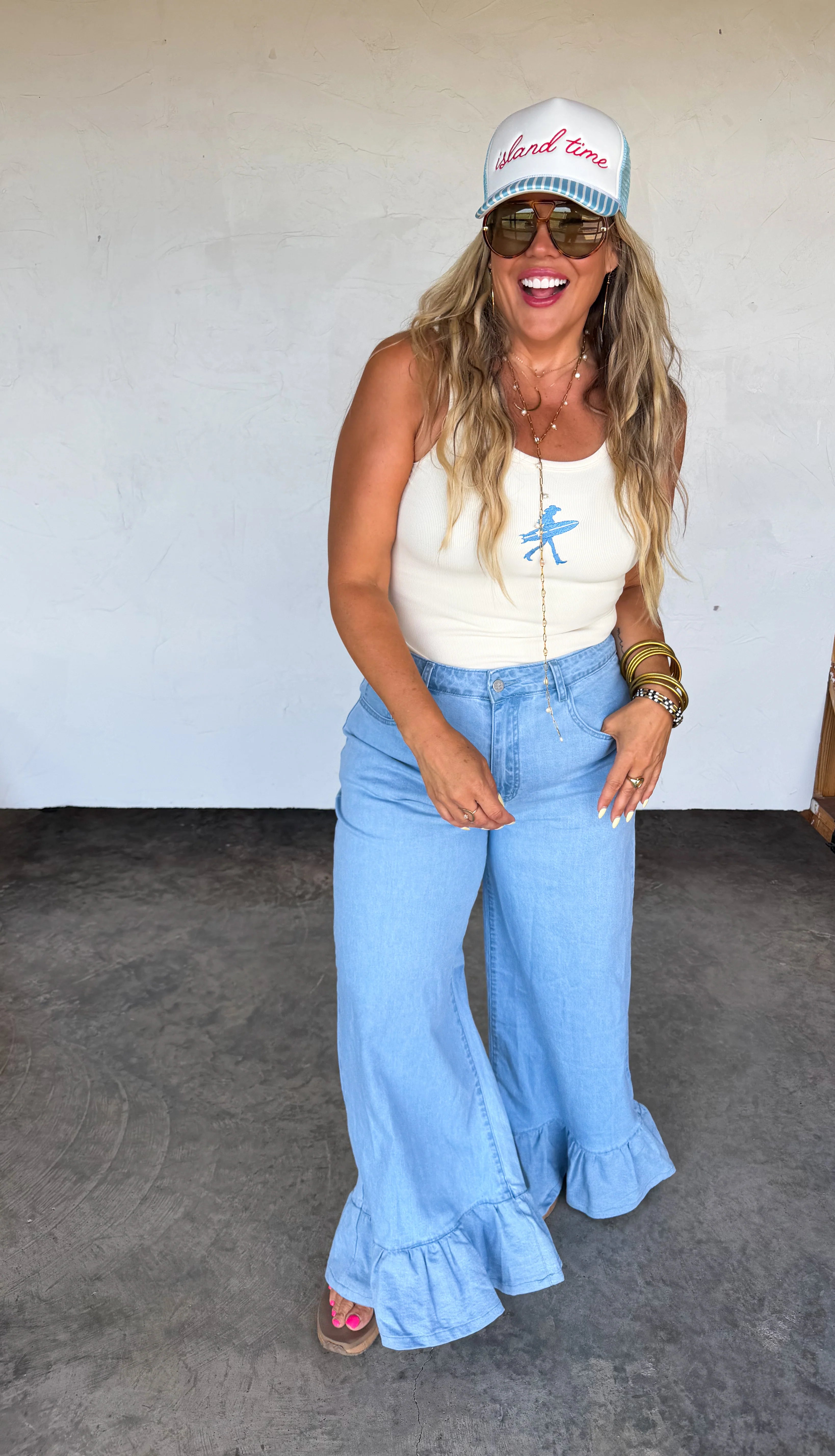 PREORDER: Callie Ruffle Jeans  by Blakeley (ETA: July) - BFF Here