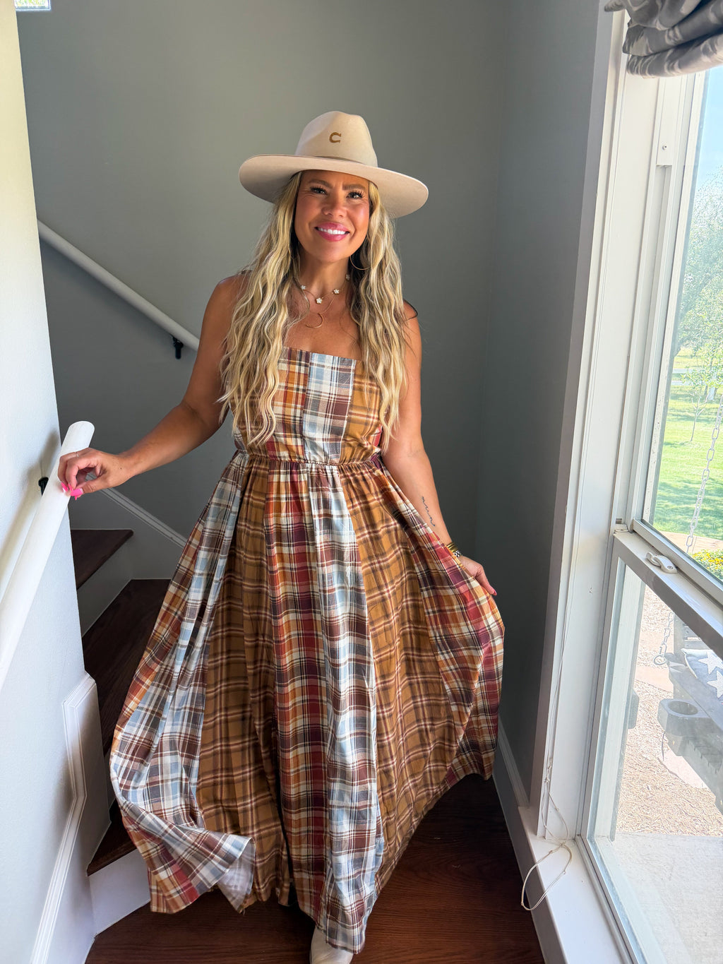 PREORDER: The Ashford Plaid Maxi Dress by Blakeley (ETA: October)