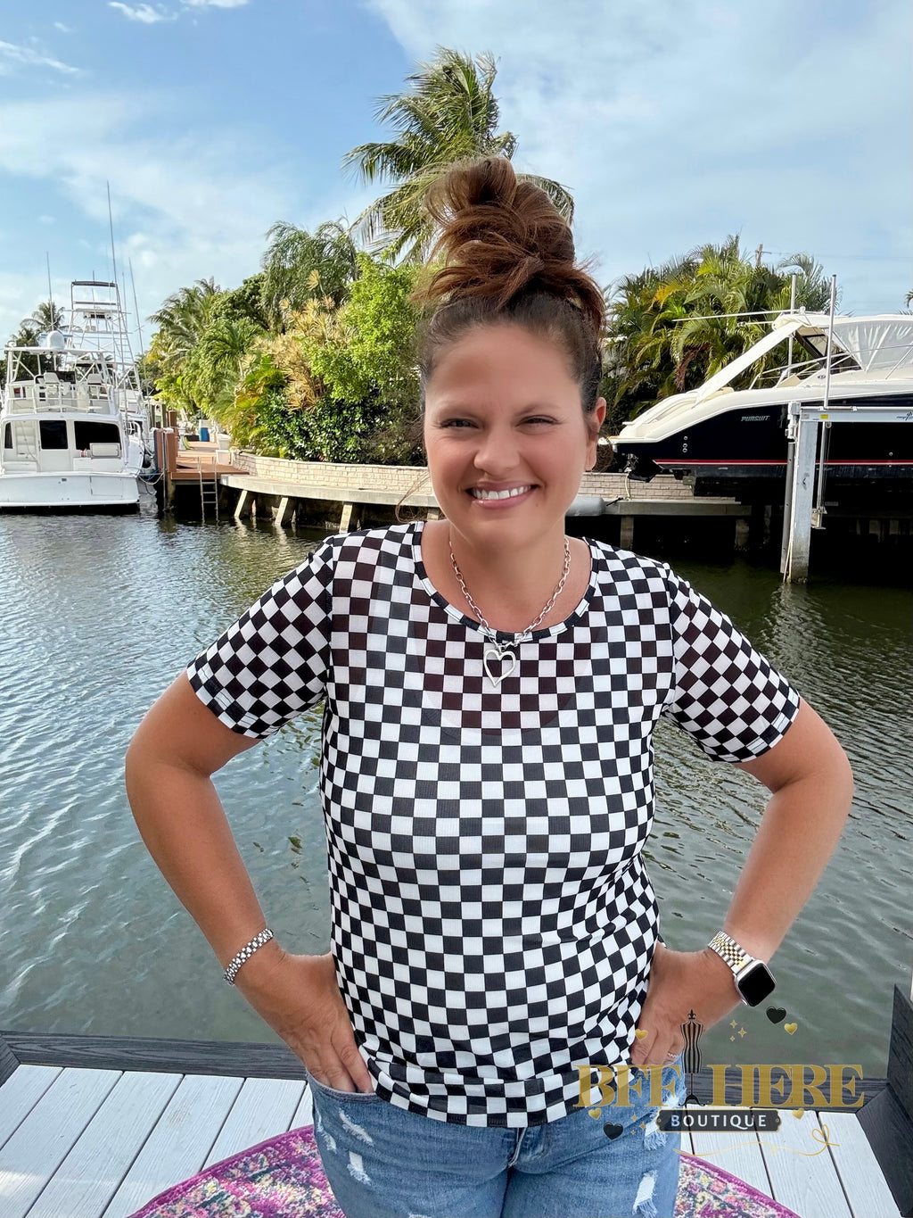 If You Ain’t First, You’re Last Mesh Top by Sterling Kreek - BFF Here