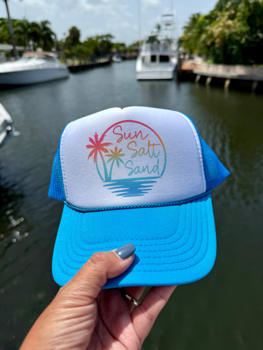 Sun Salt Sand Trucker Cap - BFF Here