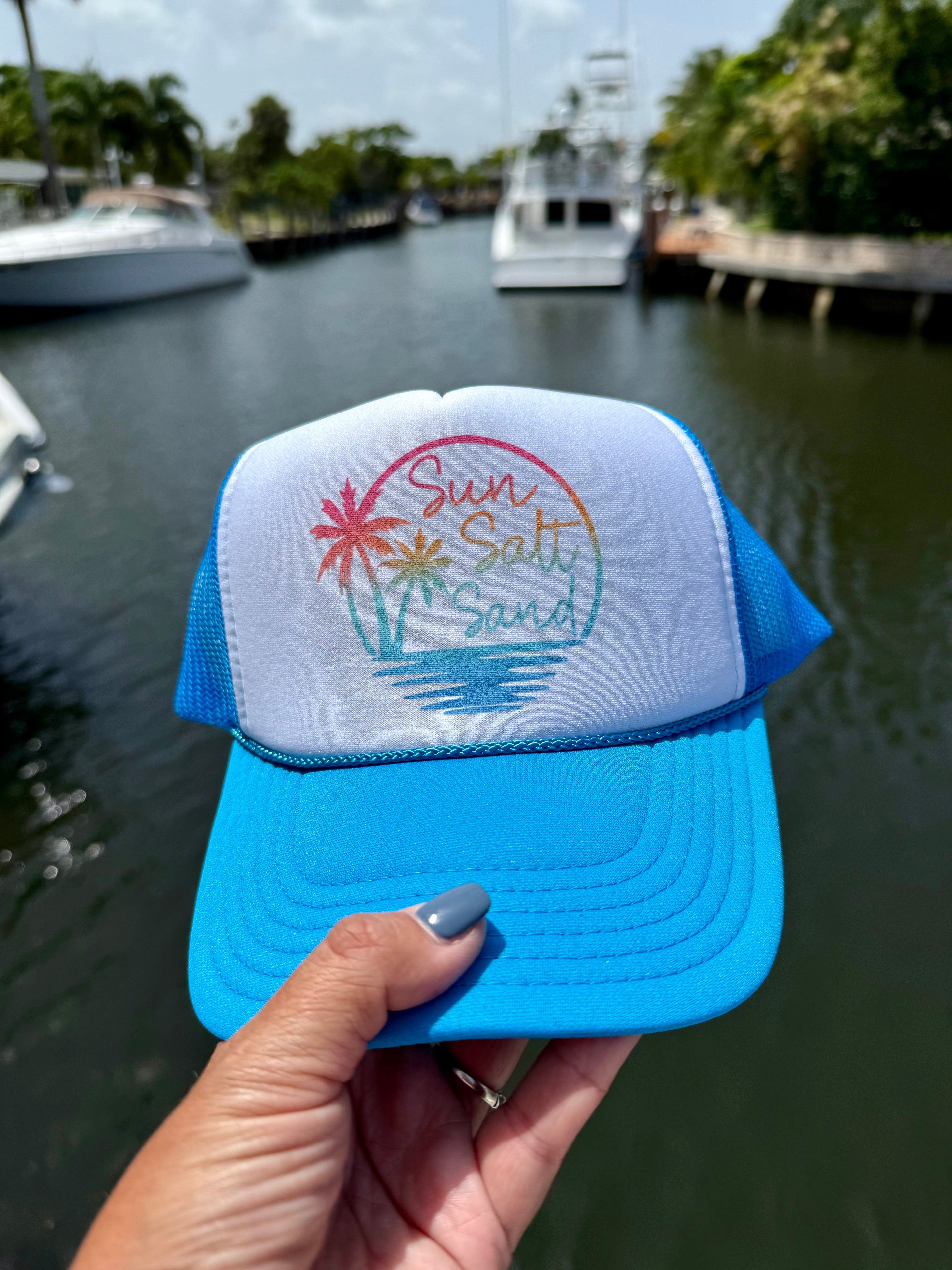 Sun Salt Sand Trucker Cap - BFF Here
