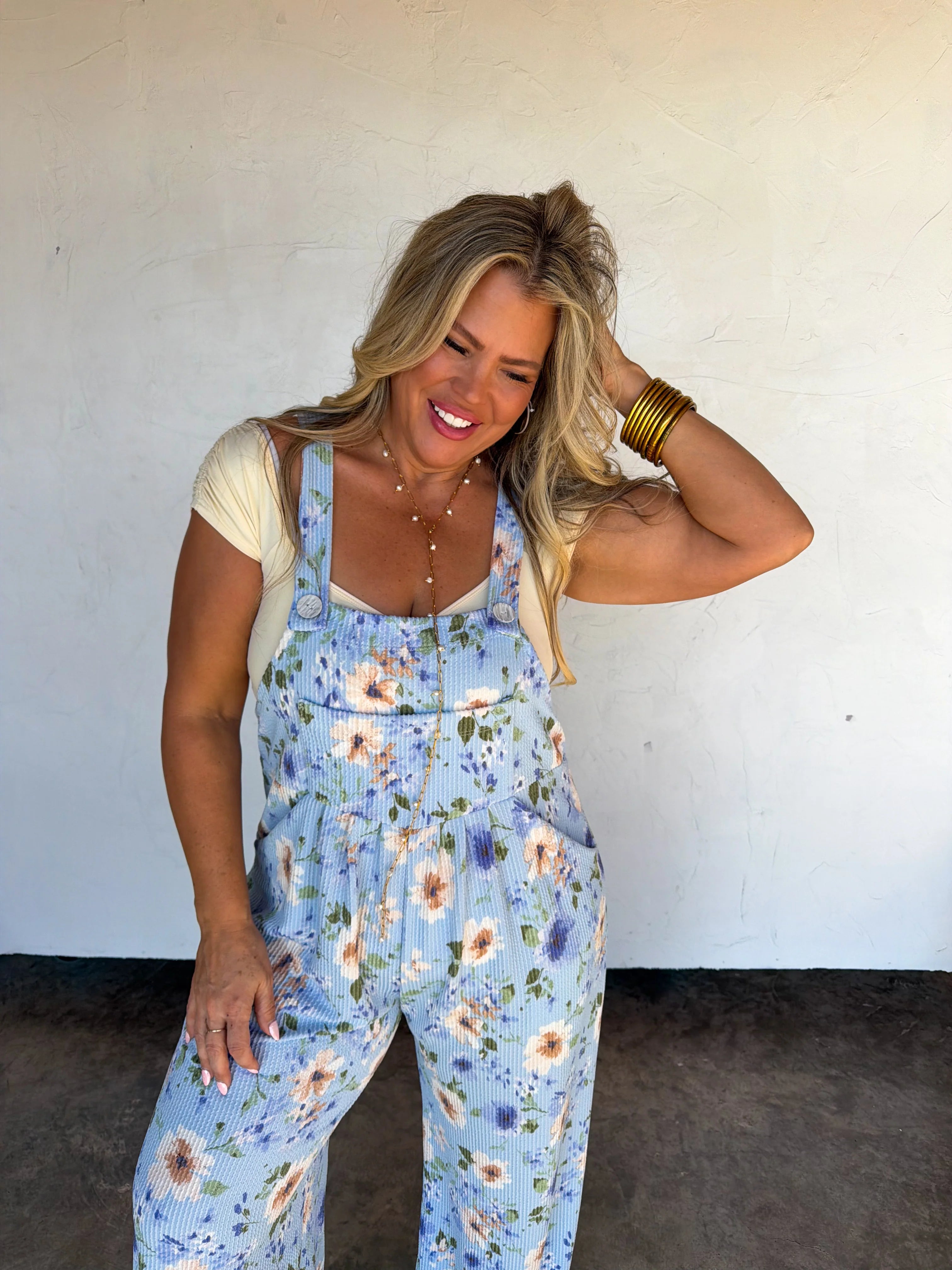 PREORDER: Spring Floral Karli Boho Overalls by Blakeley (ETA: March) - BFF Here