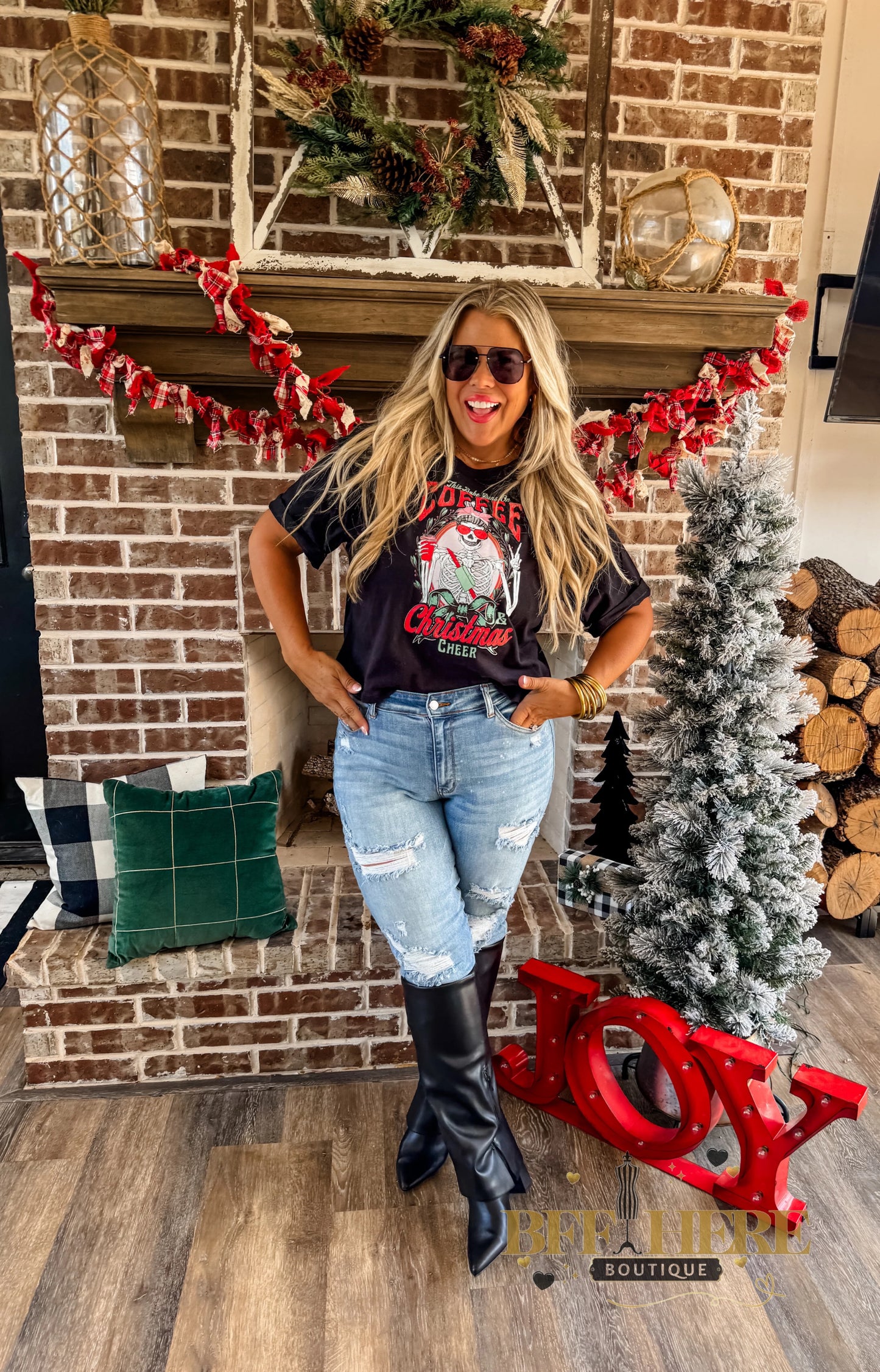 PREORDER: Coffee & Christmas Tee by Blakeley