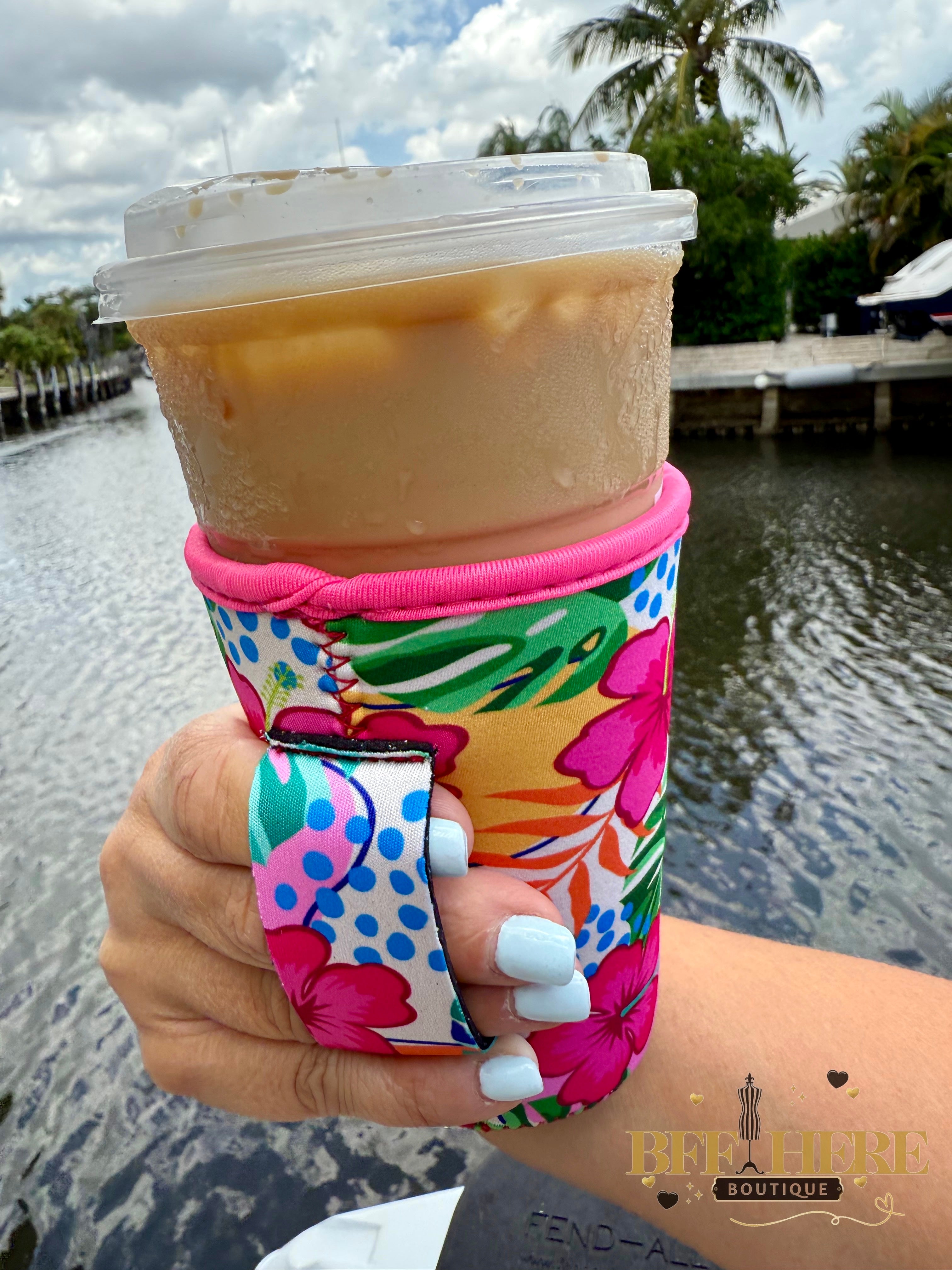 Drink Sleeve by Jess Lea / Tropical (Choice of Size) - BFF Here