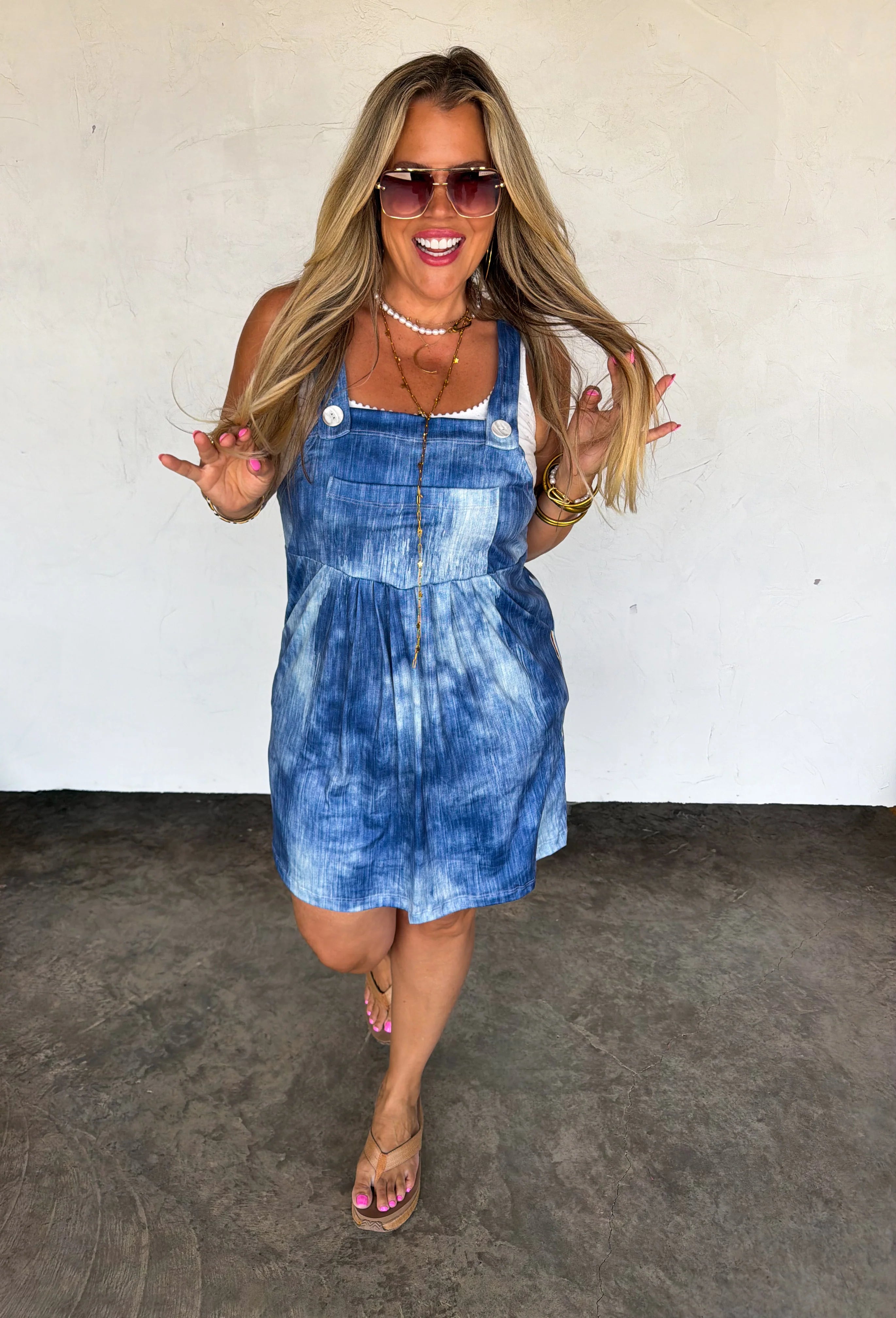 PREORDER: Mock Denim Overall Skirt by Blakeley (ETA: Late July / Early July) - BFF Here