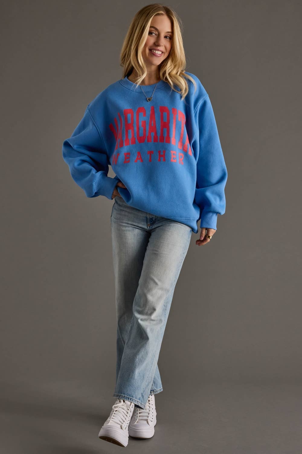 Blue Margarita Weather Sweatshirt by Panache - BFF Here