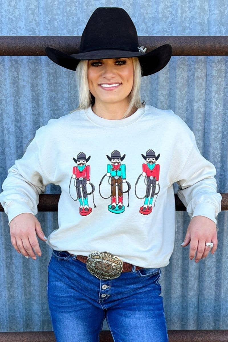 Roping Around The Christmas Tree Pullover by Sterling Kreek - BFF Here