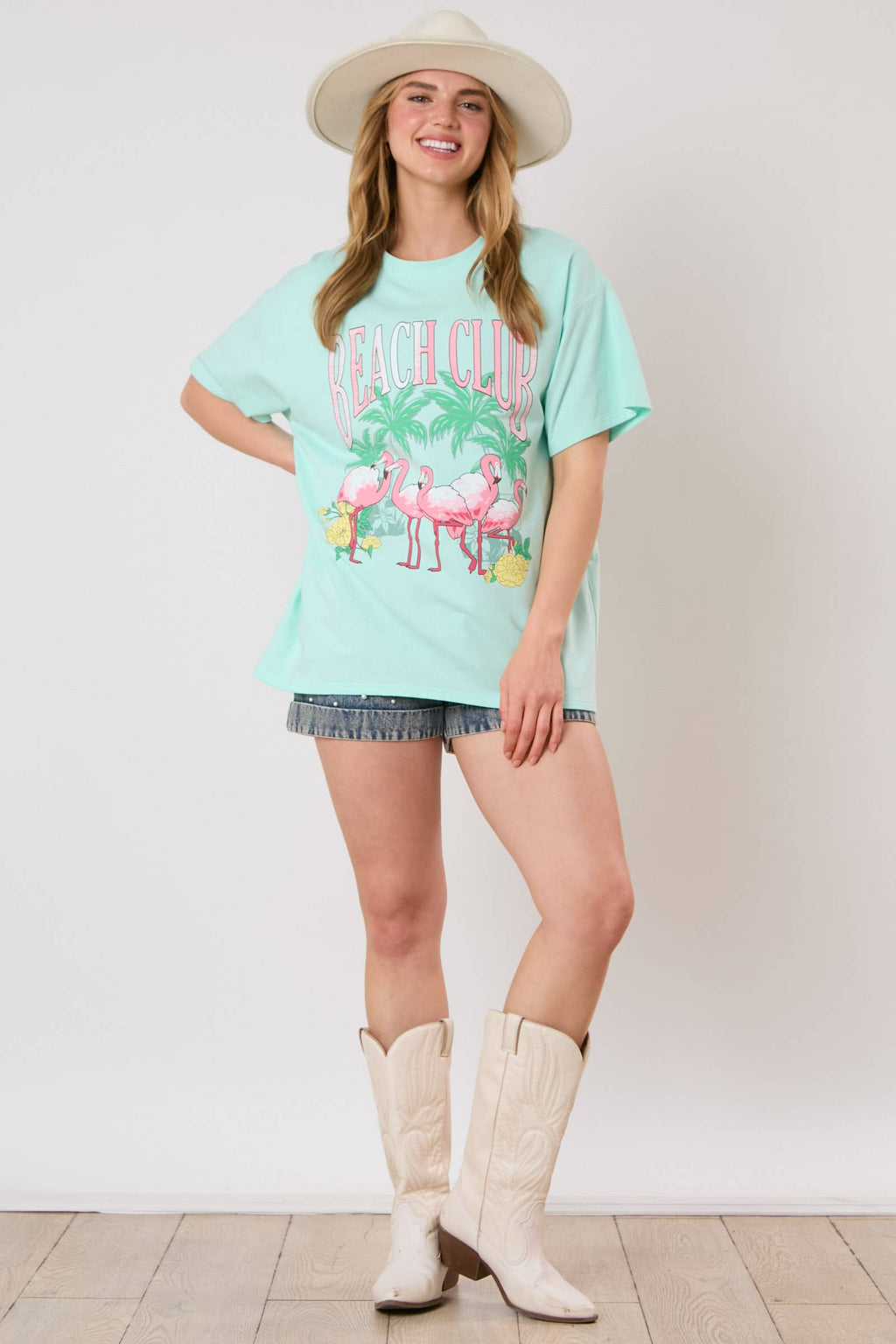 Flamingo Frenzy: Beach Club Tee - BFF Here