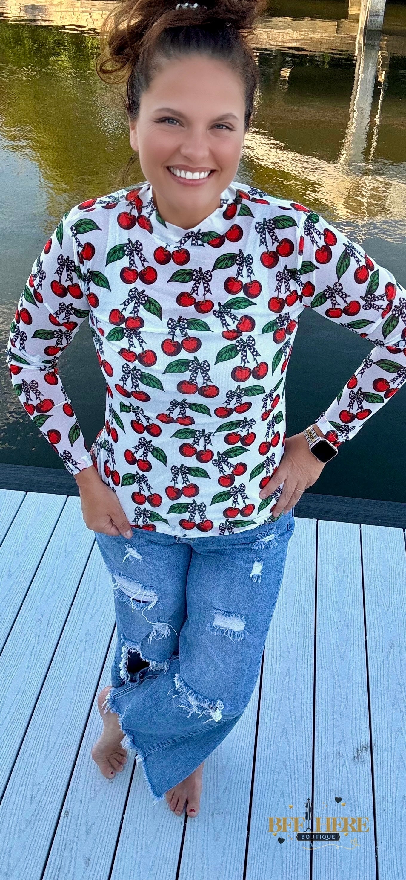 Cherry On Top Mesh Top by Sterling Kreek - BFF Here