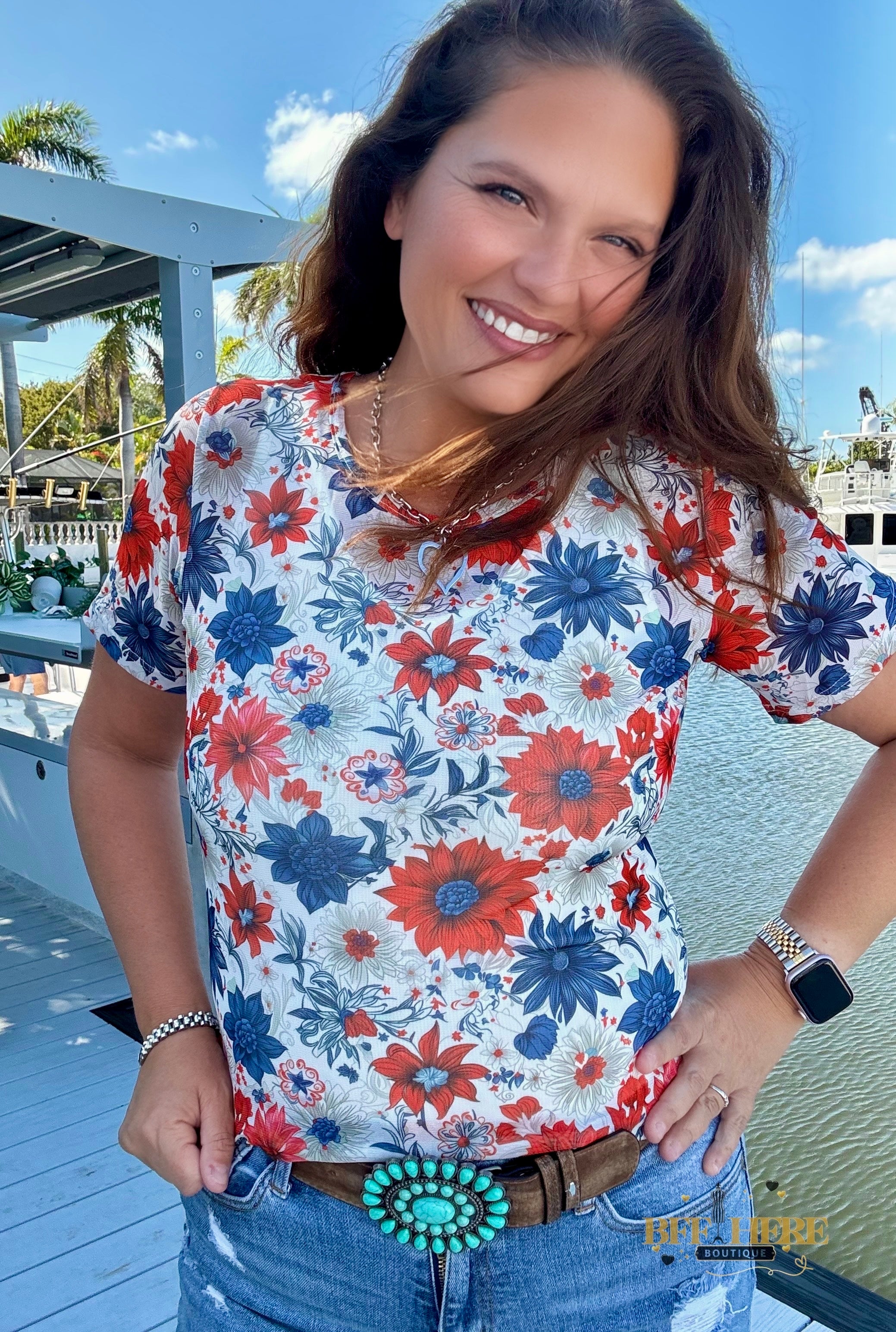 Let Your Dreams Blossom Mesh Top by Sterling Kreek - BFF Here