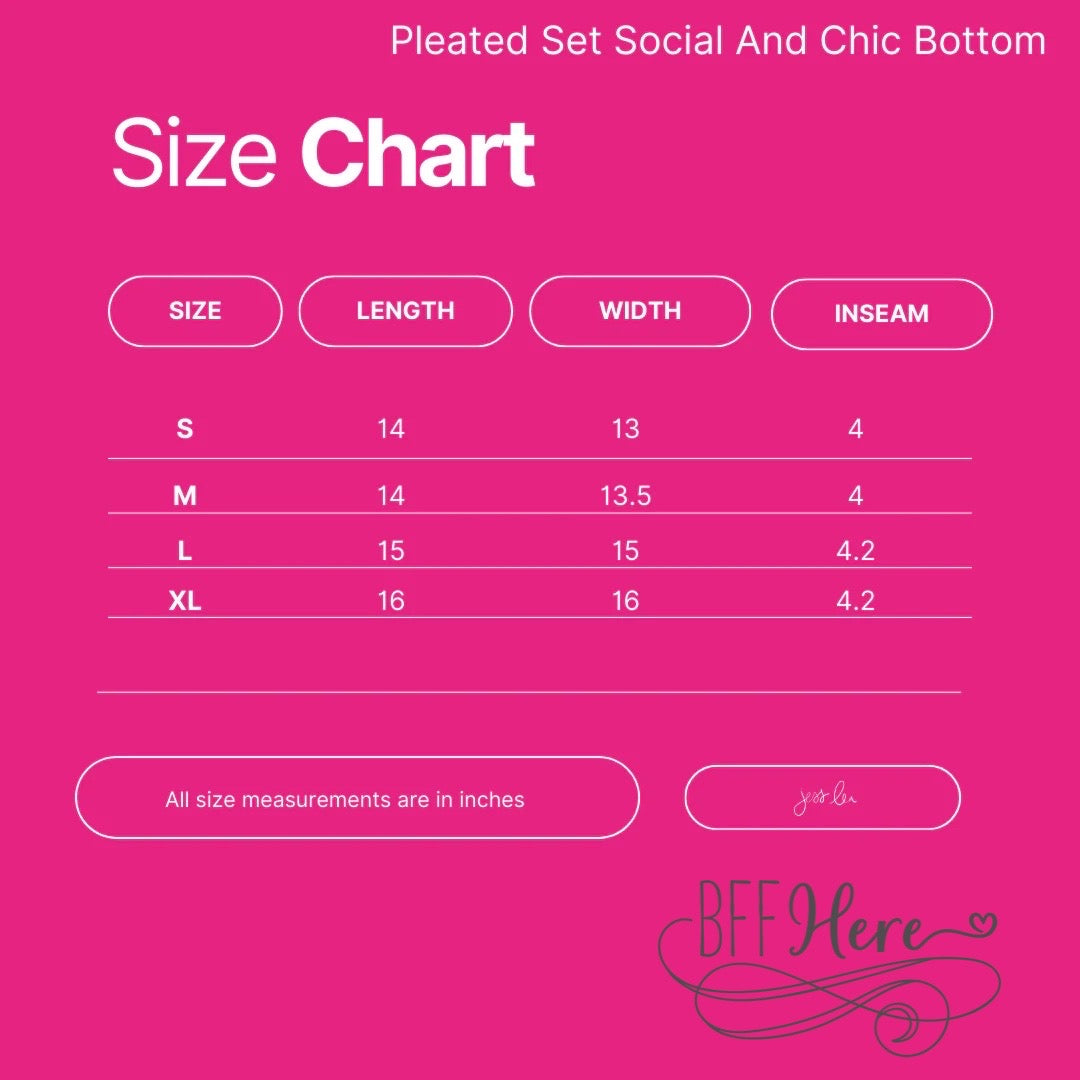Social And Chic Pleated Set by Jess Lea - BFF Here