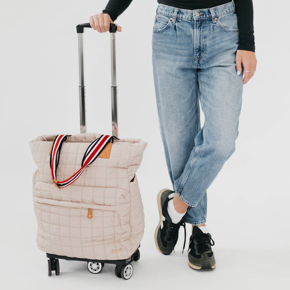 Tenley Quilted Tote Roller Bag by Pretty Simple - BFF Here