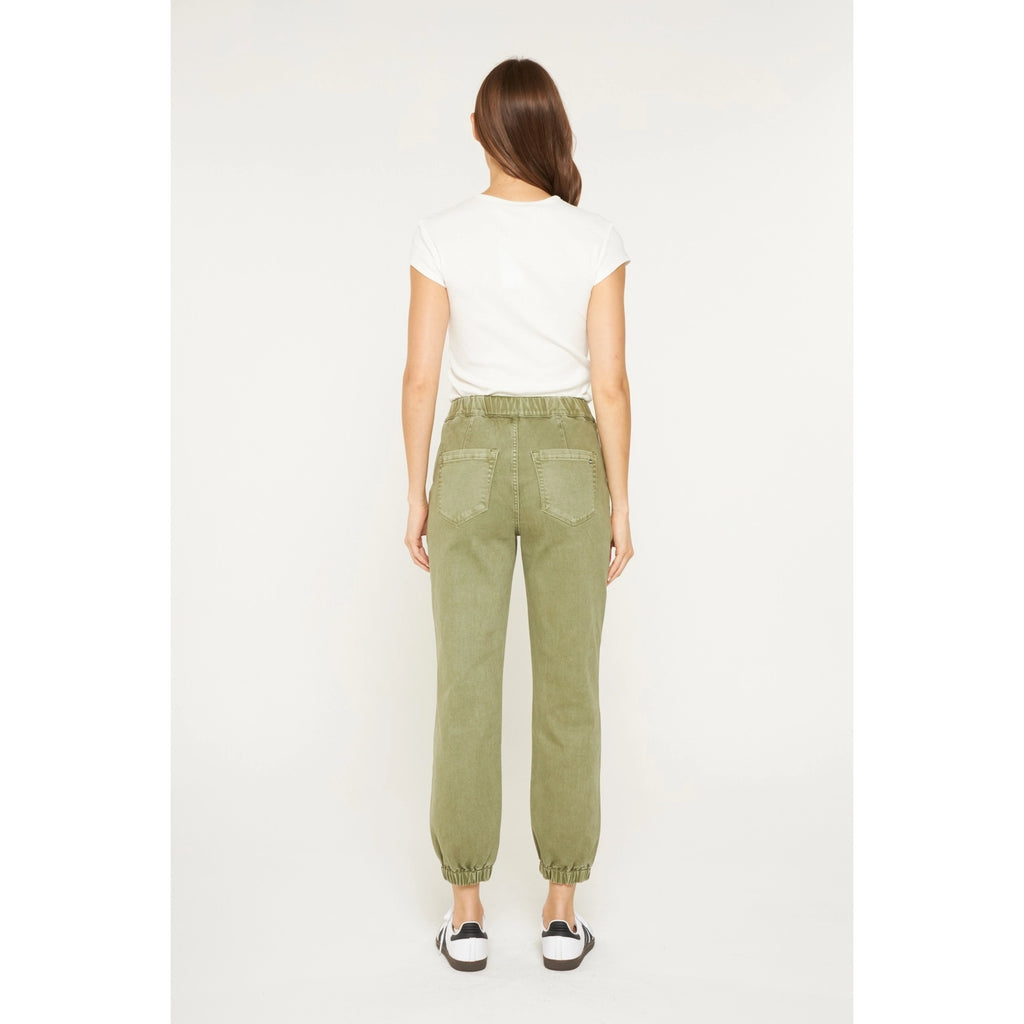 High Rise Jogger Crop / Olive by Mica Denim (ARRAY) — Ships 2-3 weeks - BFF Here