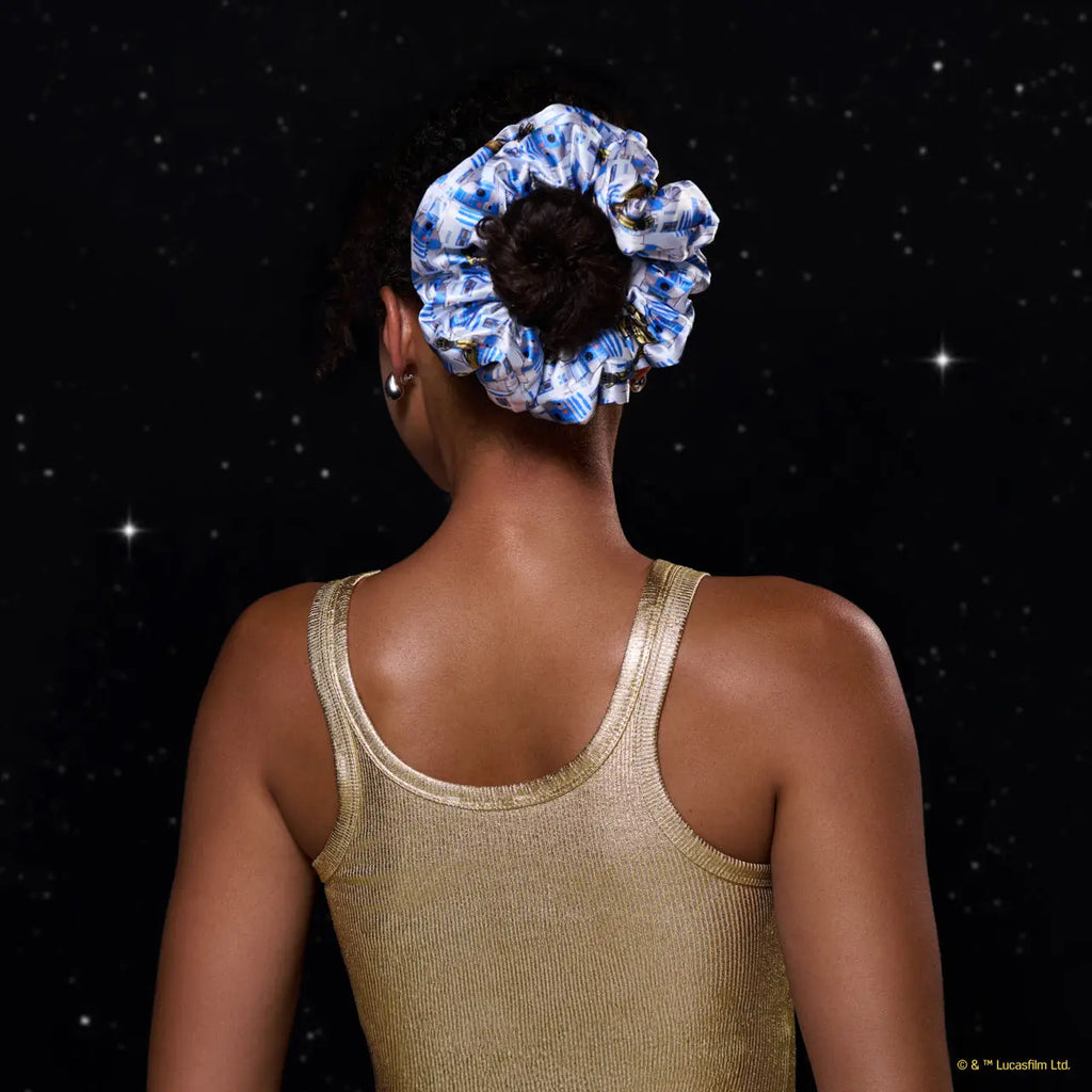 Star Wars™ & Kitsch Pillow Scrunchies® in Satin - R2-D2 & Stormtroopers (Ships Mid December)