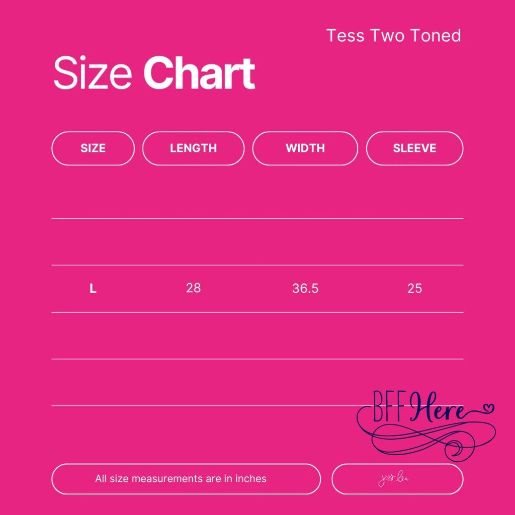 PREORDER-Tess Two Toned Textured Top  (Ships End of December ) - BFF Here