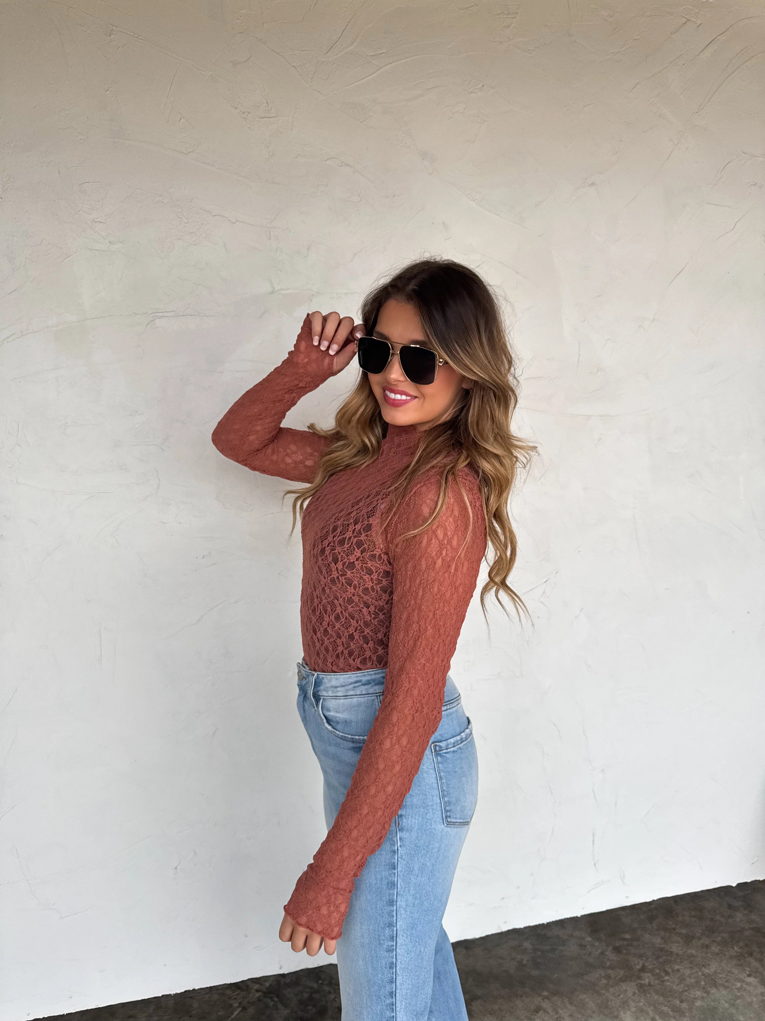 PREORDER: Jolie Lace Thumbhole Top by Blakeley (ETA: Mid November) - BFF Here