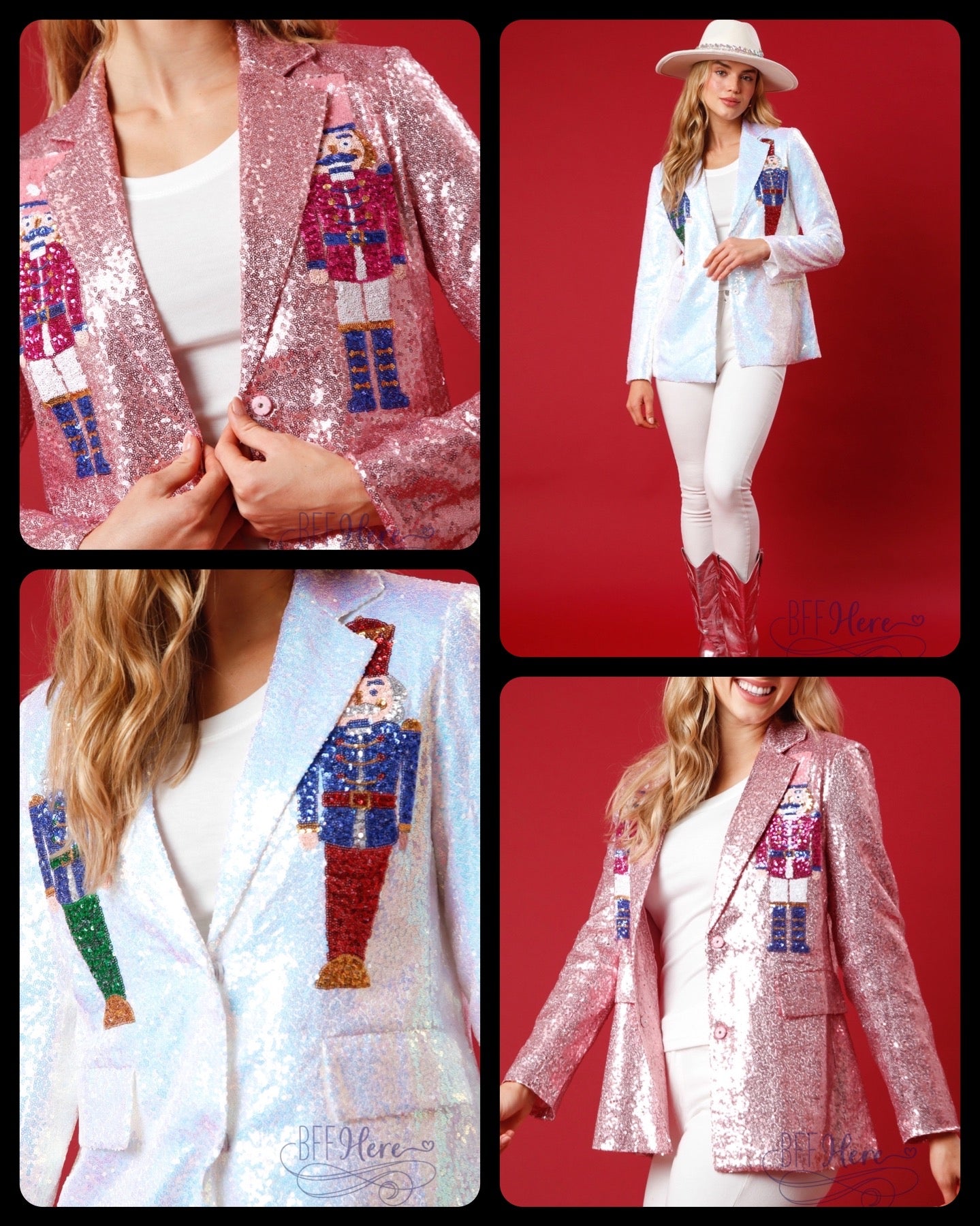 Sequin Nutcracker Blazer: Sparkle Your Way Through the Holiday Season - BFF Here