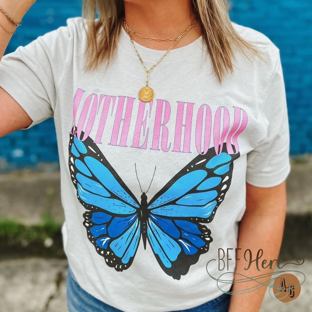 Motherhood Vibes: Butterfly Splash Tee - BFF Here