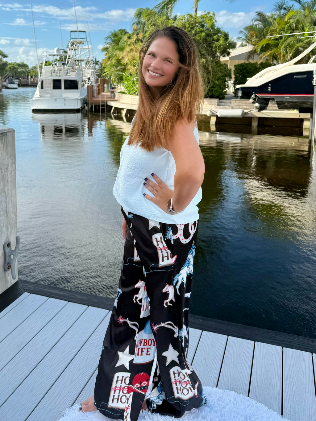 Howdy Cowboy Wide Leg Pants by Jade by Jane - BFF Here