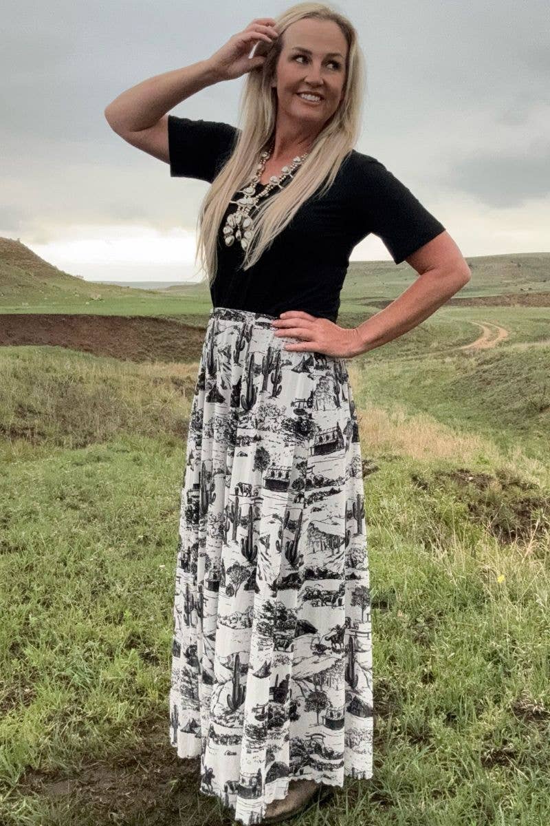 The Old Days Maxi Skirt by Sterling Kreek - BFF Here