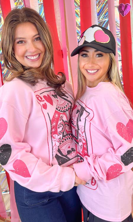 Queen of Hearts Long Sleeve T-Shirt - BFF Here