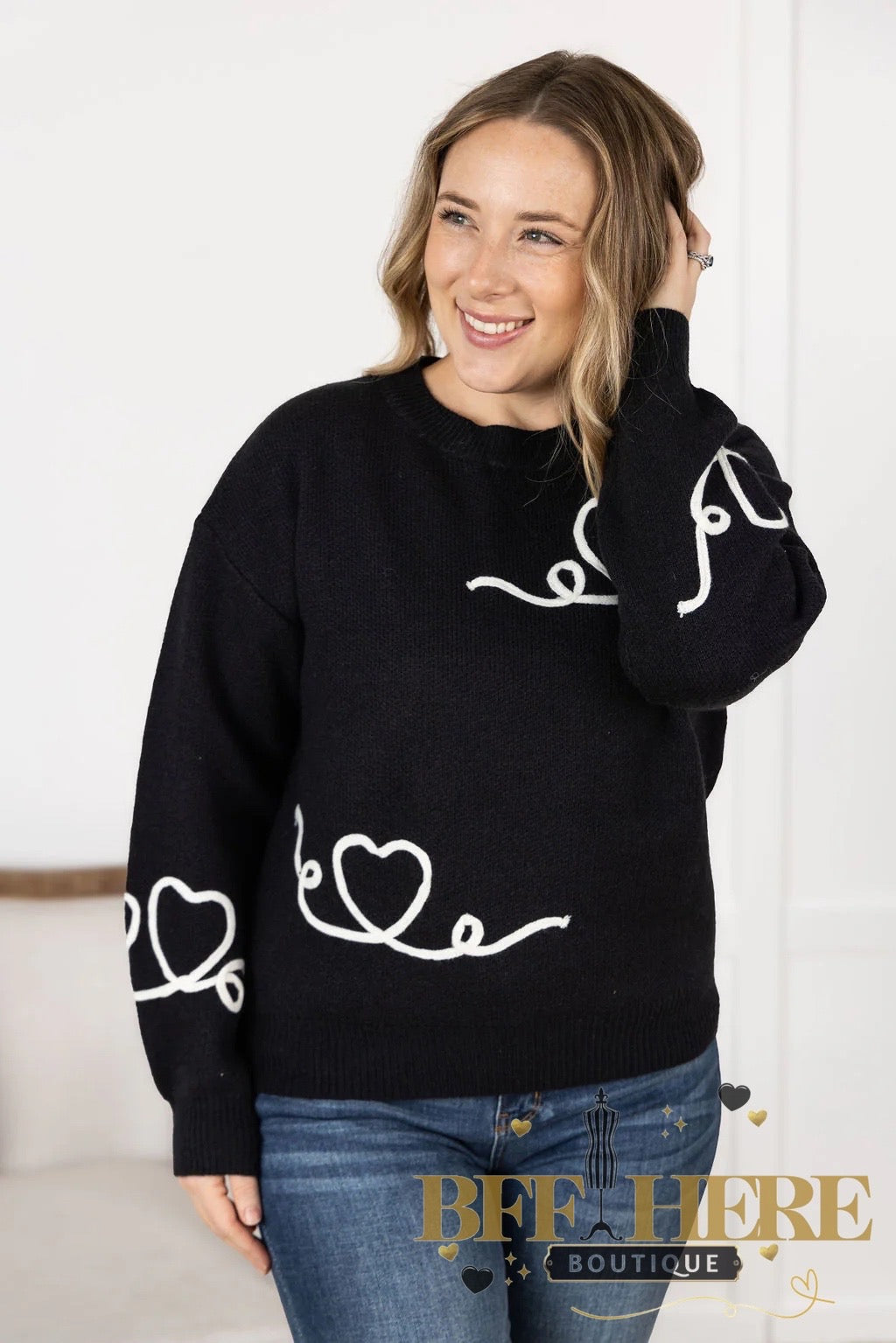 Love Lines Sweater - BFF Here