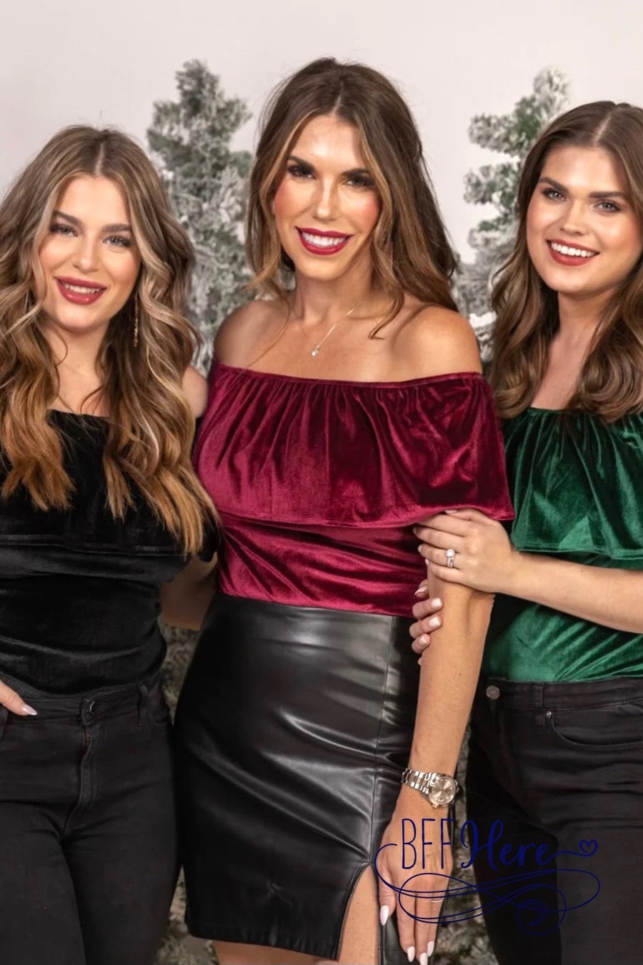 Just A Crush Velvet Bodysuit / Choice of Color - BFF Here