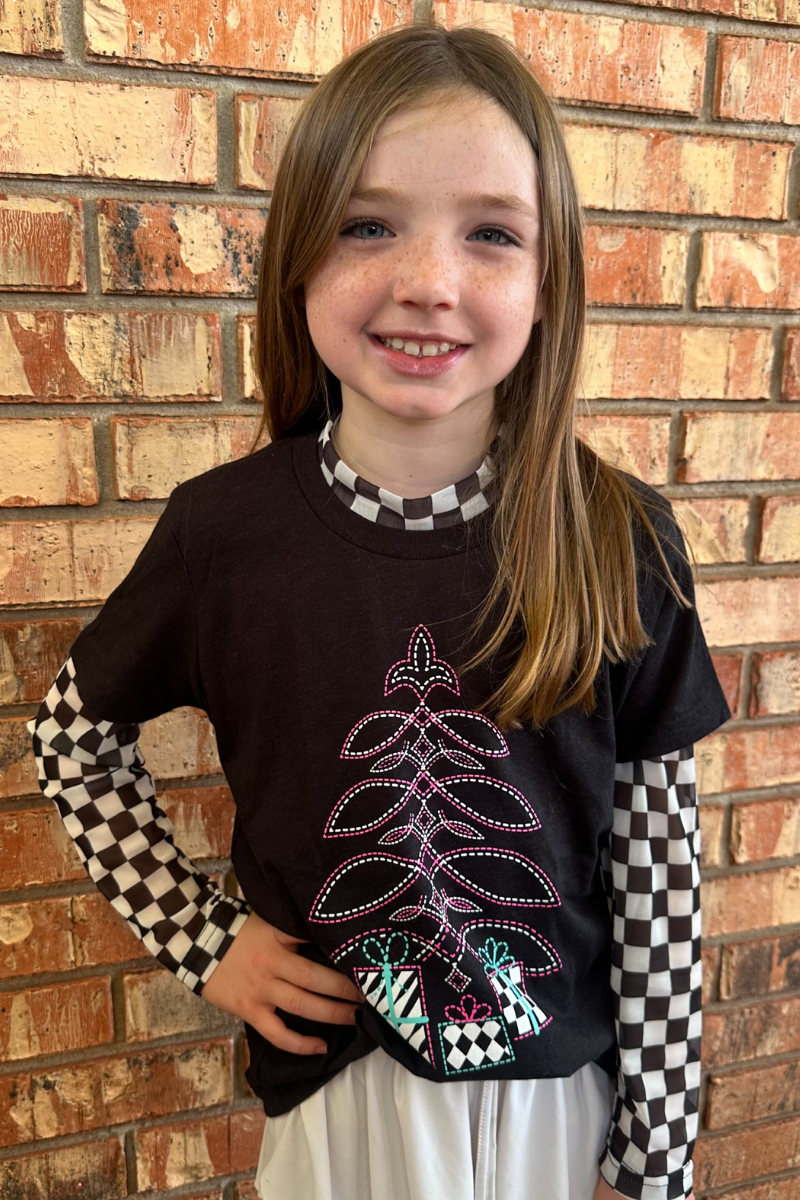 Mini Boot Scootin' Christmas Tee by Sterling Kreek