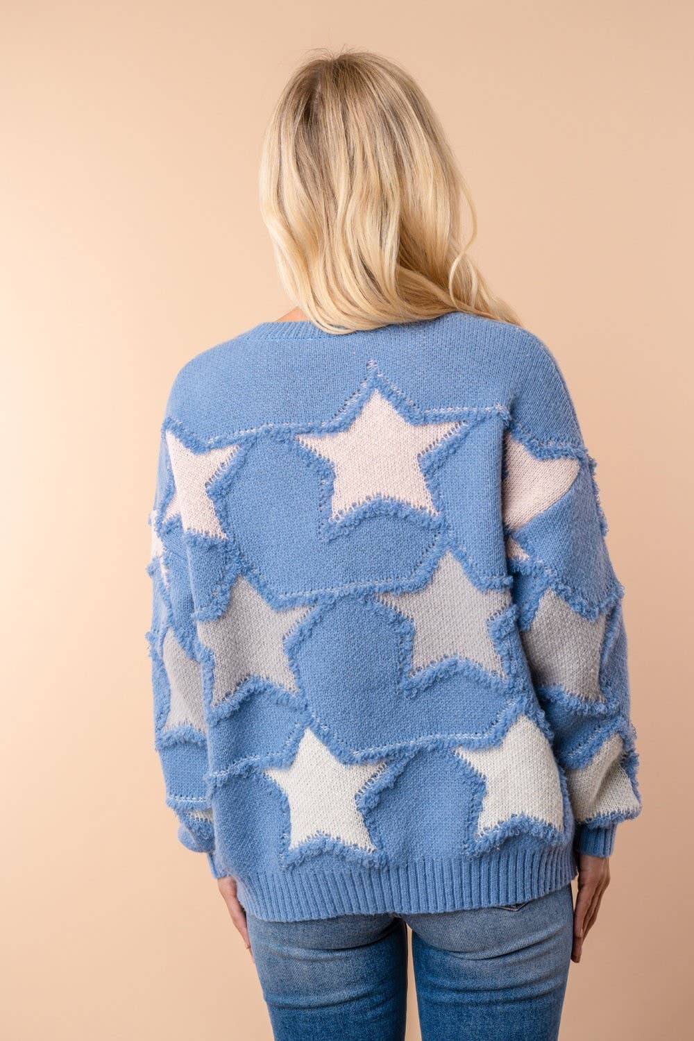 Starry Night Frayed Sweater - BFF Here