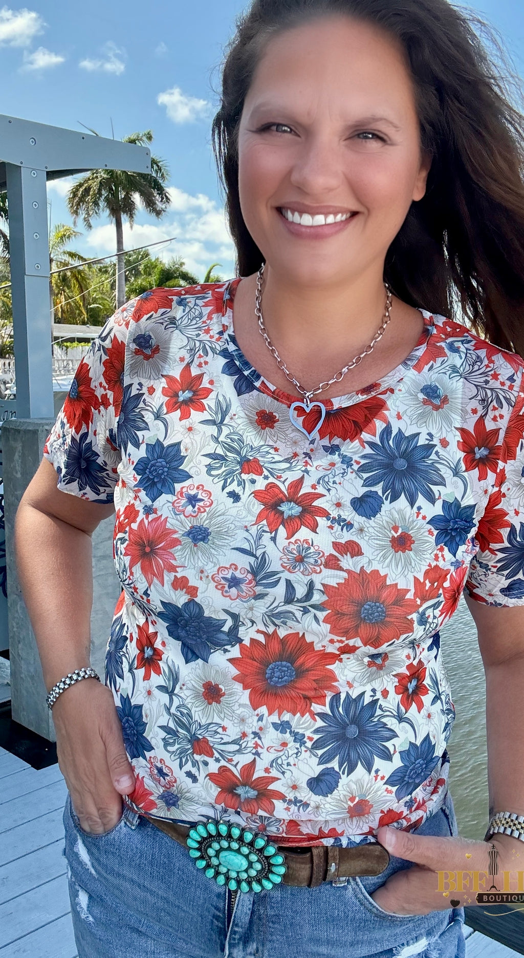 Let Your Dreams Blossom Mesh Top by Sterling Kreek - BFF Here