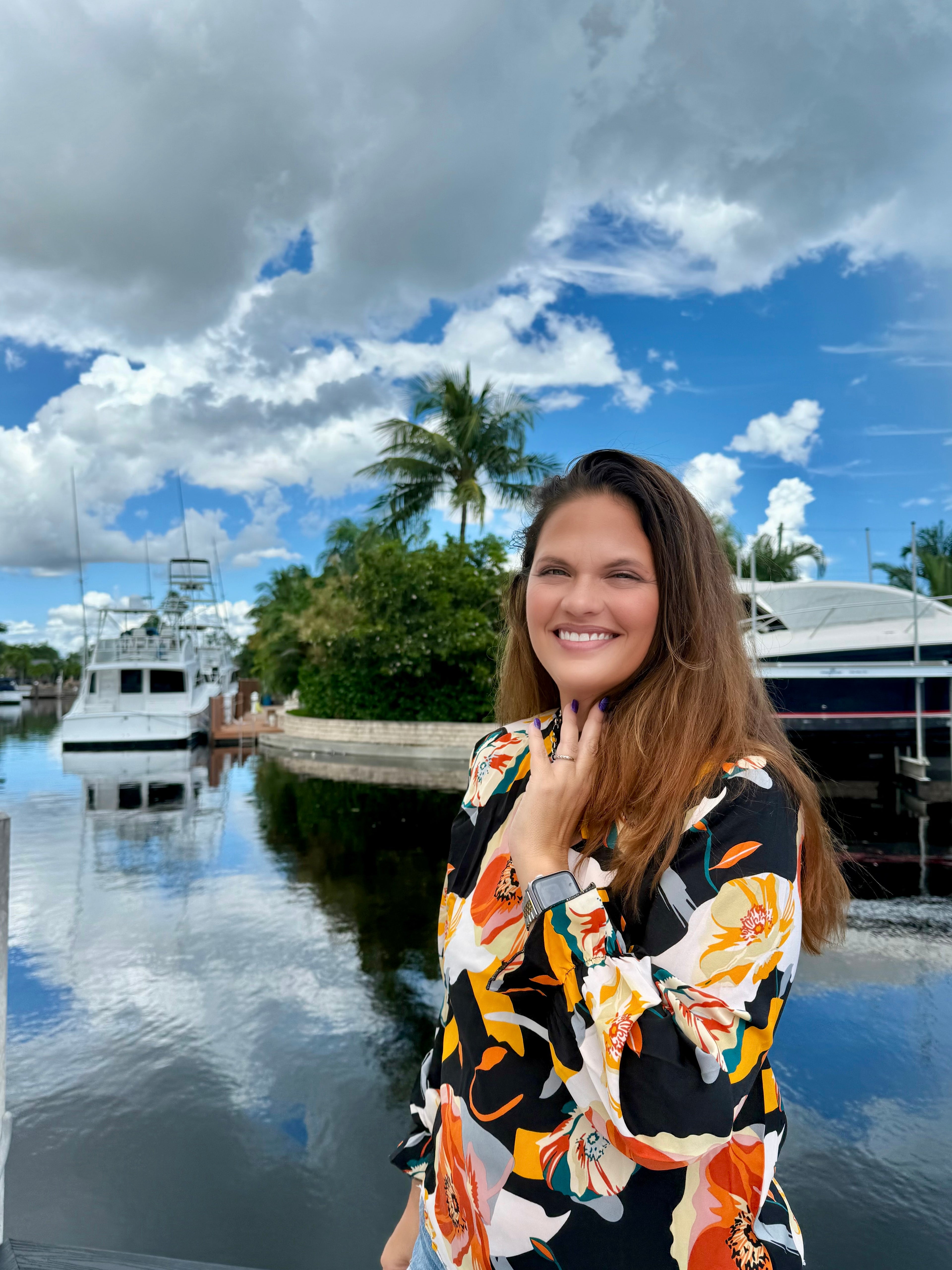 Bold Blooms Statement Top - BFF Here
