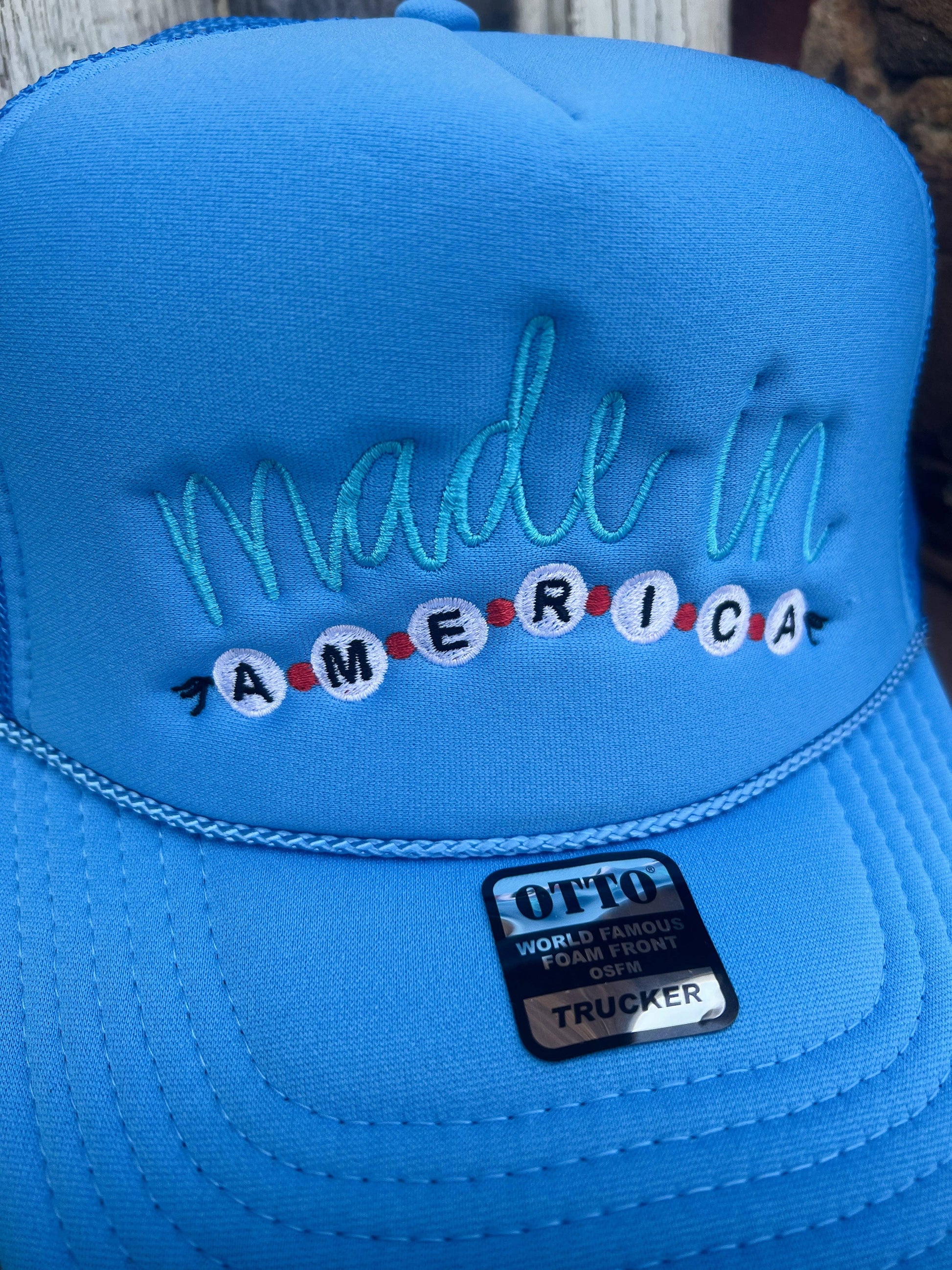 America Friendship Bracelet  Trucker Hat - BFF Here