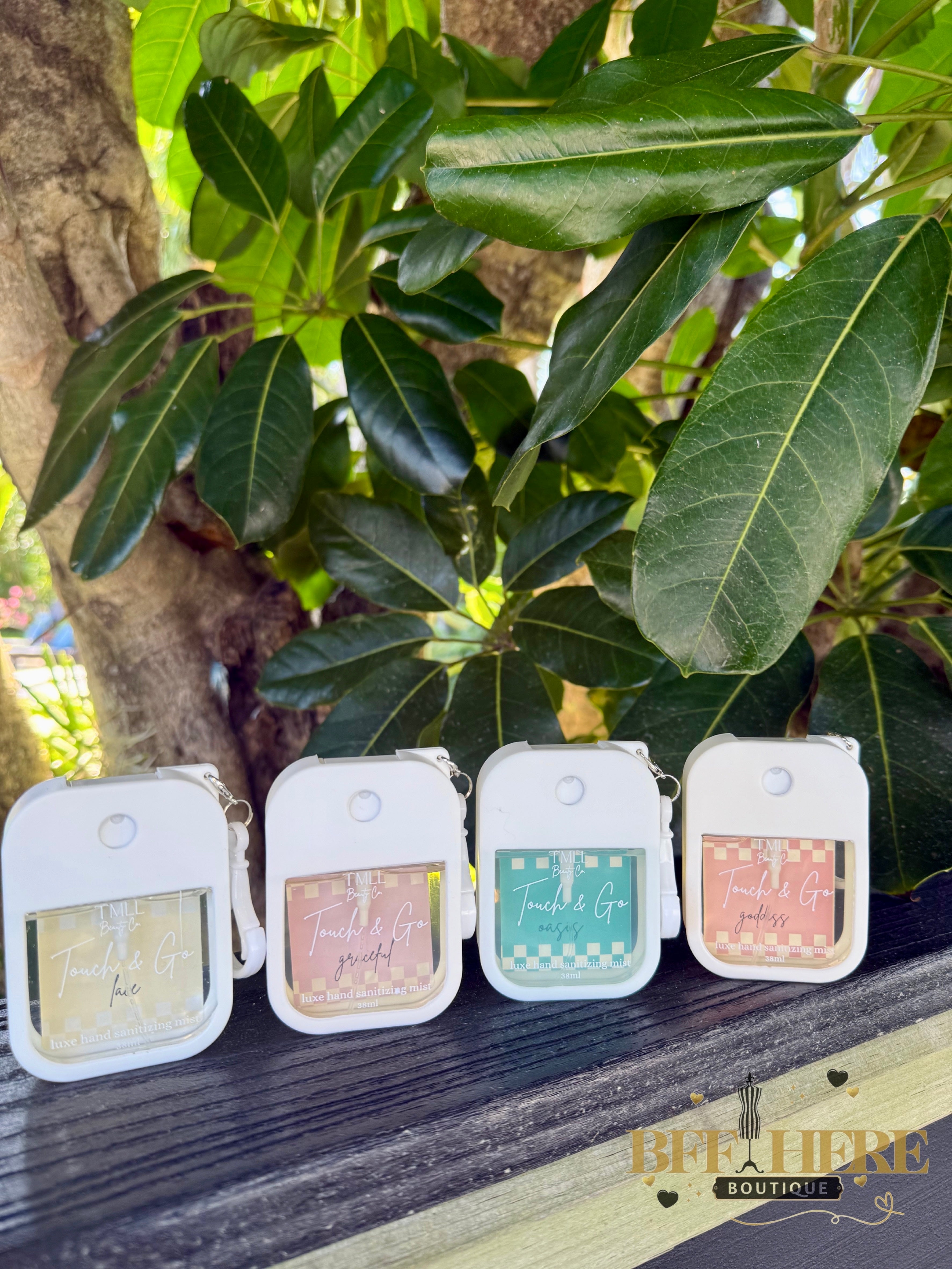 Touch & Go Luxe Hand Sanitizer Mist by TMLL Beauty (Choice of Fragrance) - BFF Here