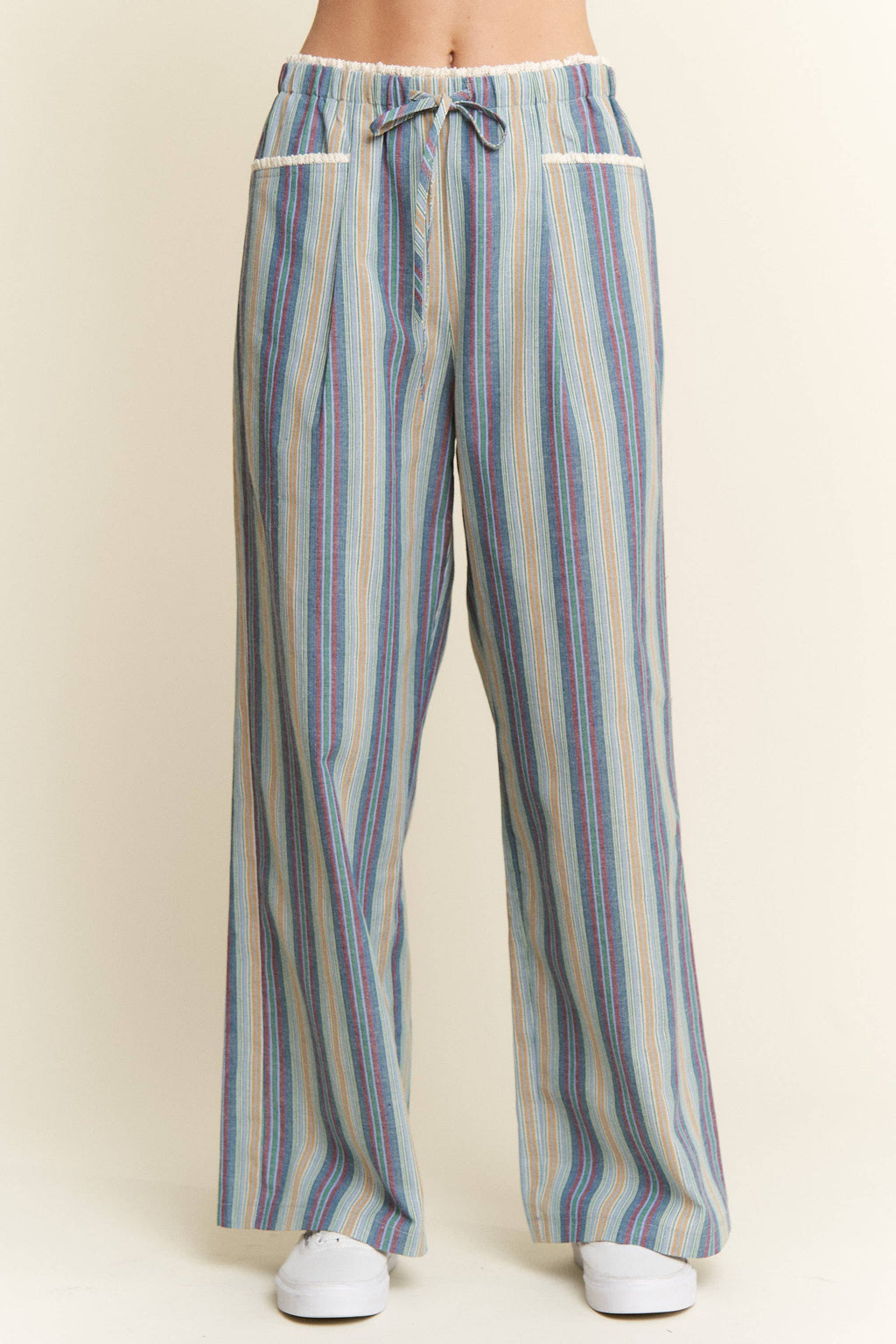 PREORDER: Eclectic Stripe Linen Pants by Jade by Jane (ETA: Beginning of October) - BFF Here